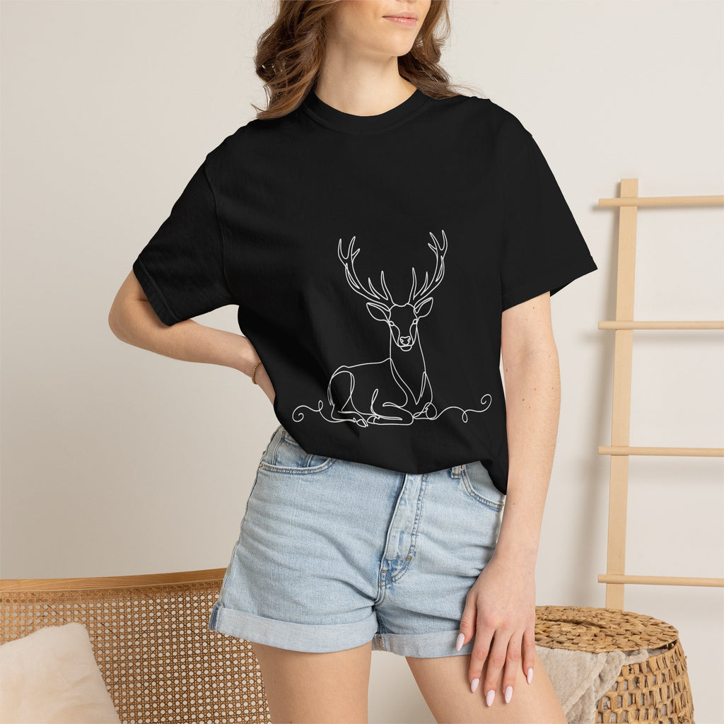 Deer - LineArt - Graphic Tee