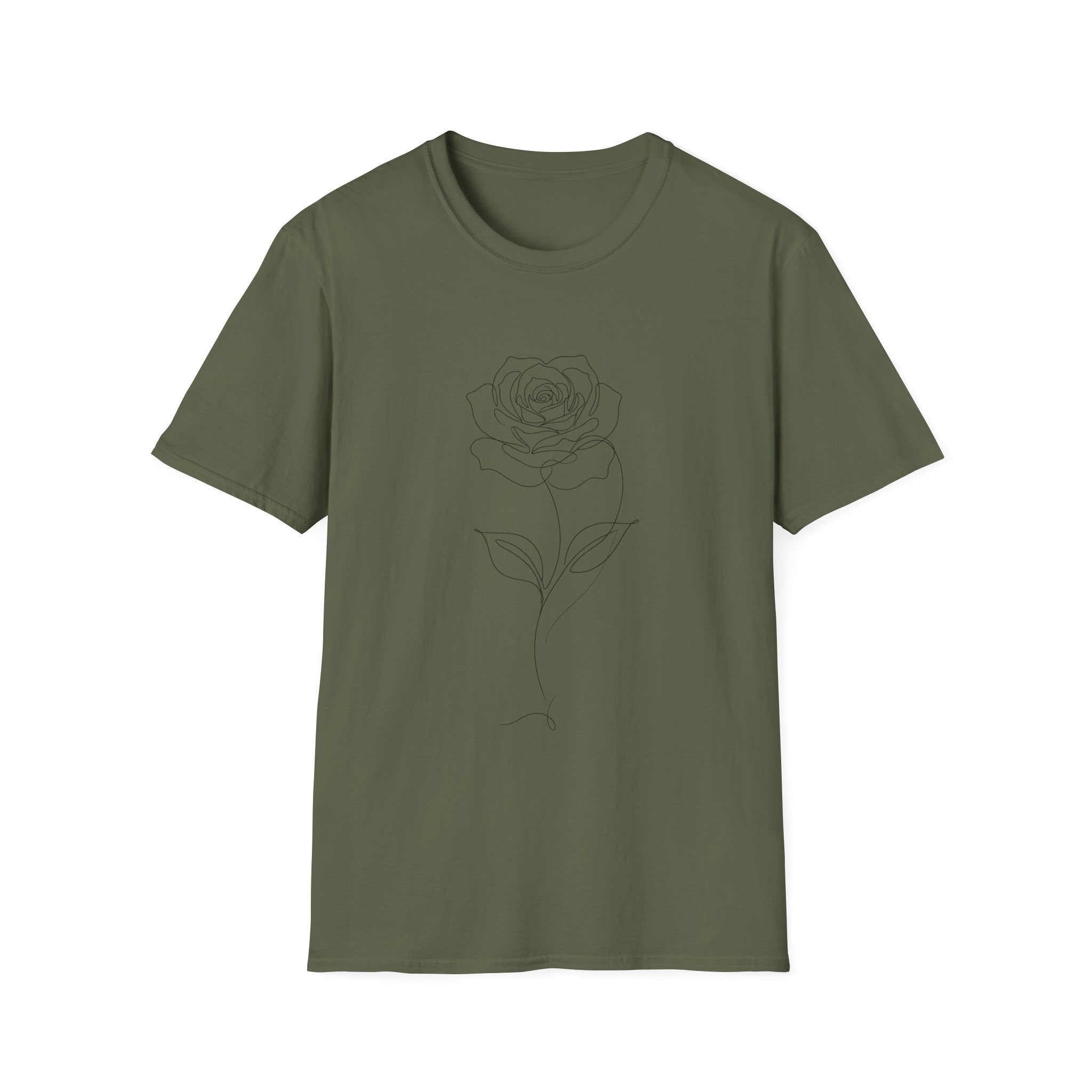 Rose - LineArt - Graphic Tee