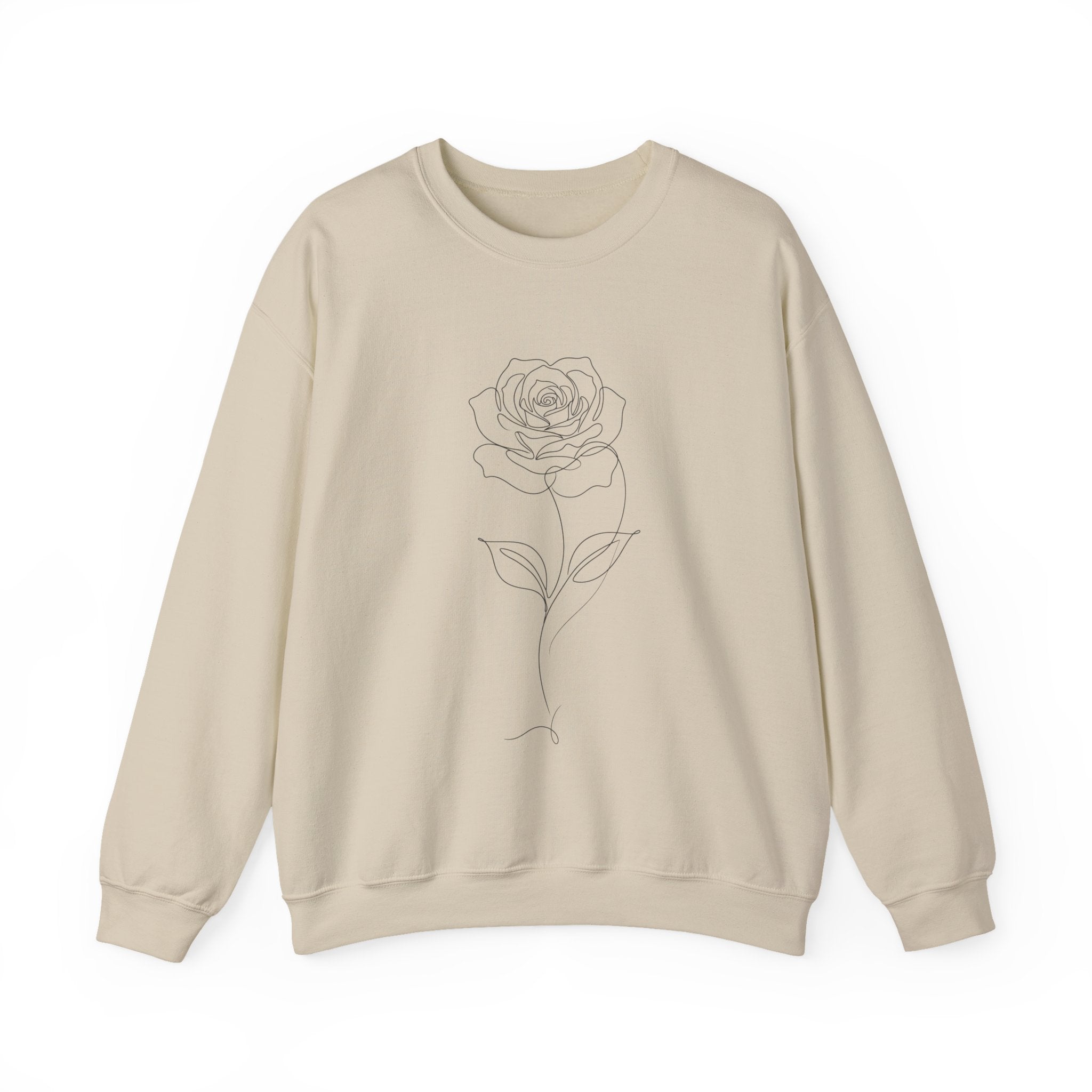 Rose - LineArt - Crewneck Sweatshirt