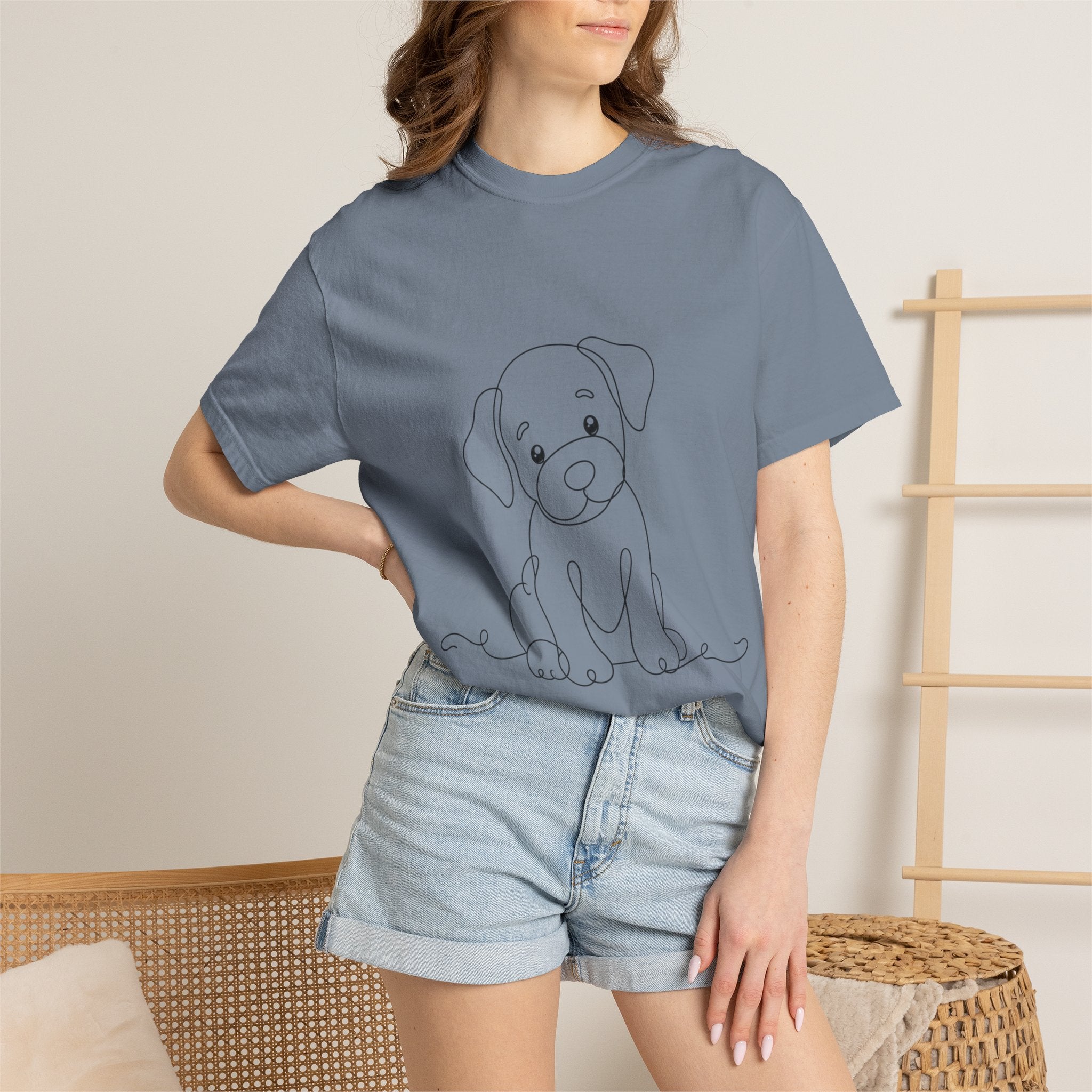 Puppy - LineArt - Graphic Tee