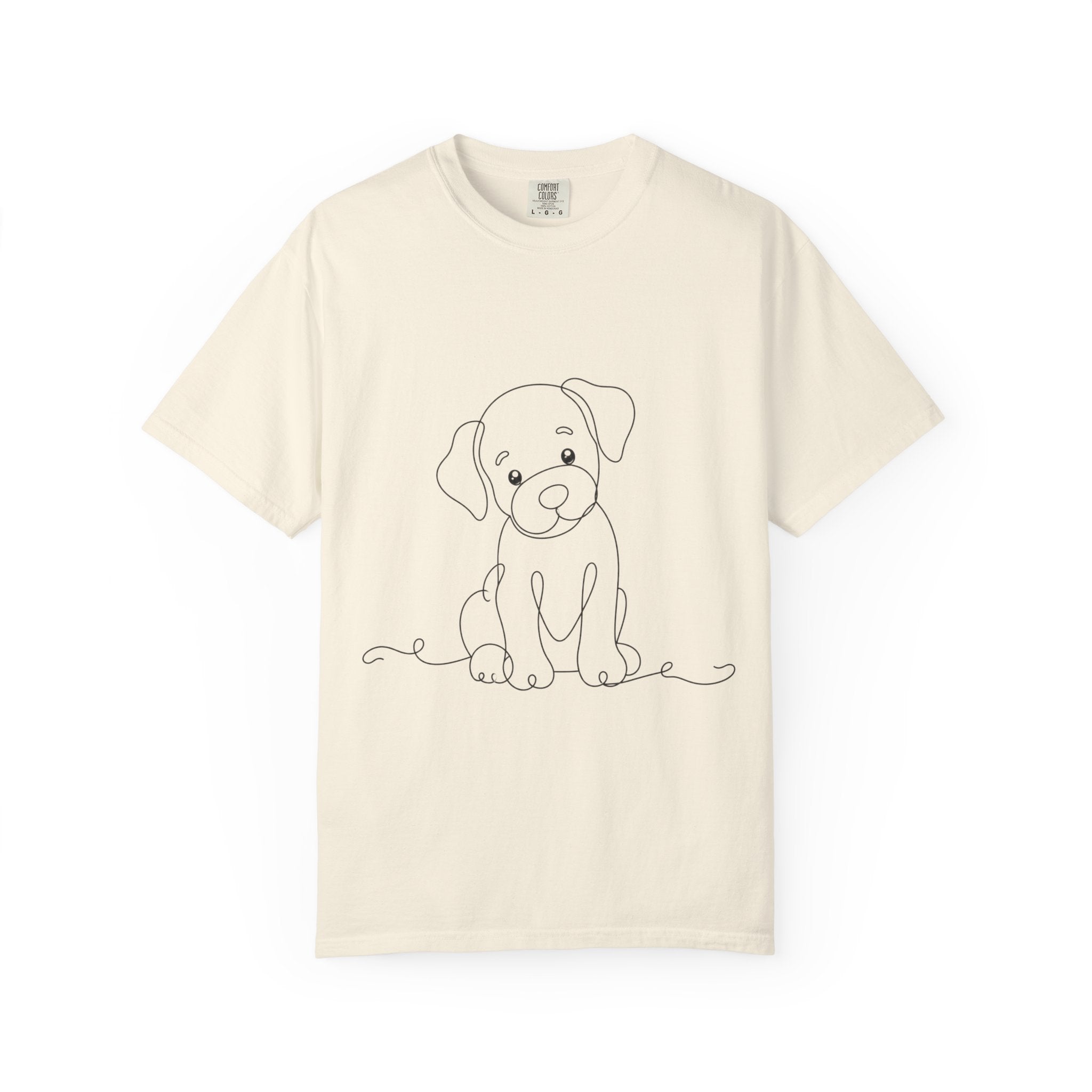 Puppy - LineArt - Graphic Tee