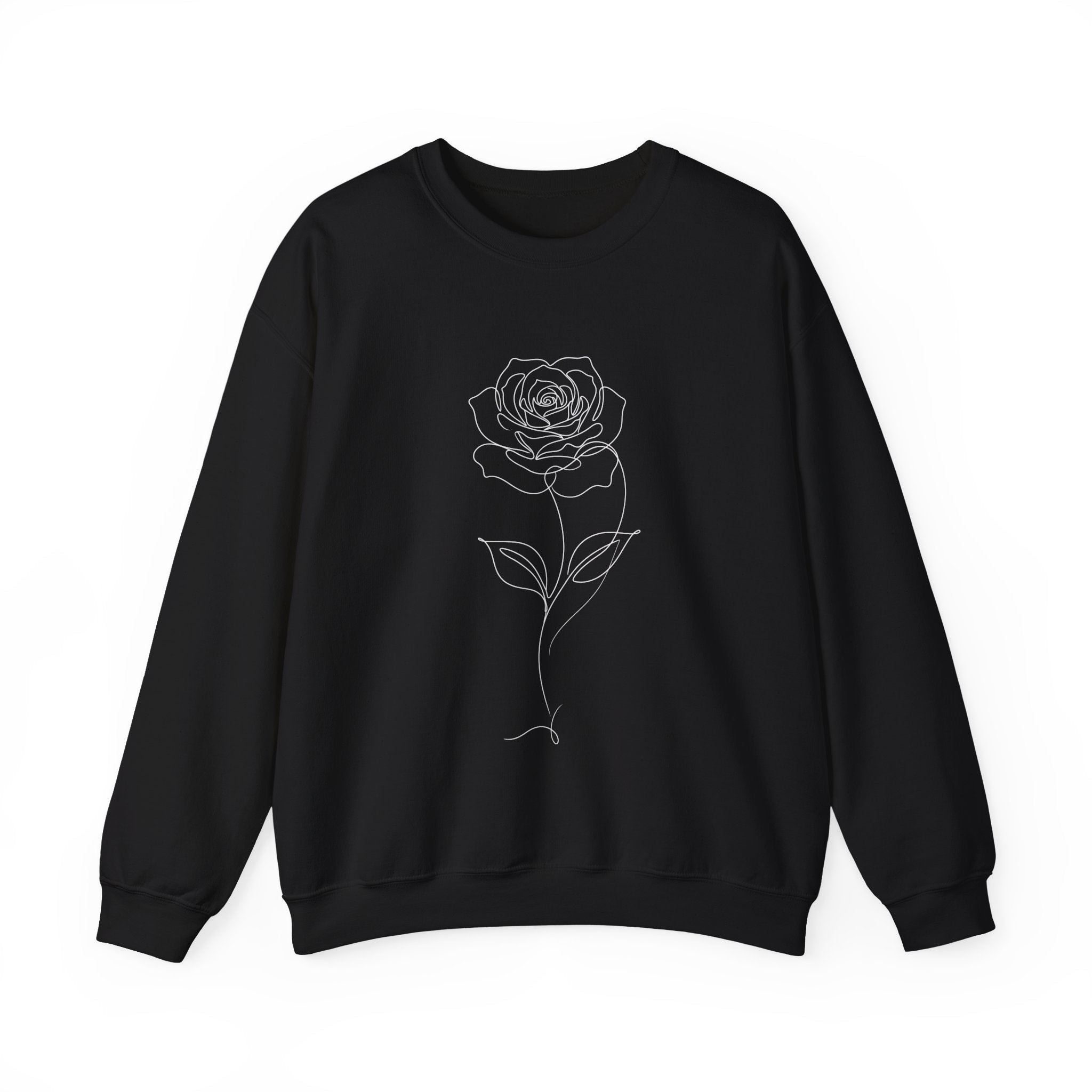 Rose - LineArt - Crewneck Sweatshirt