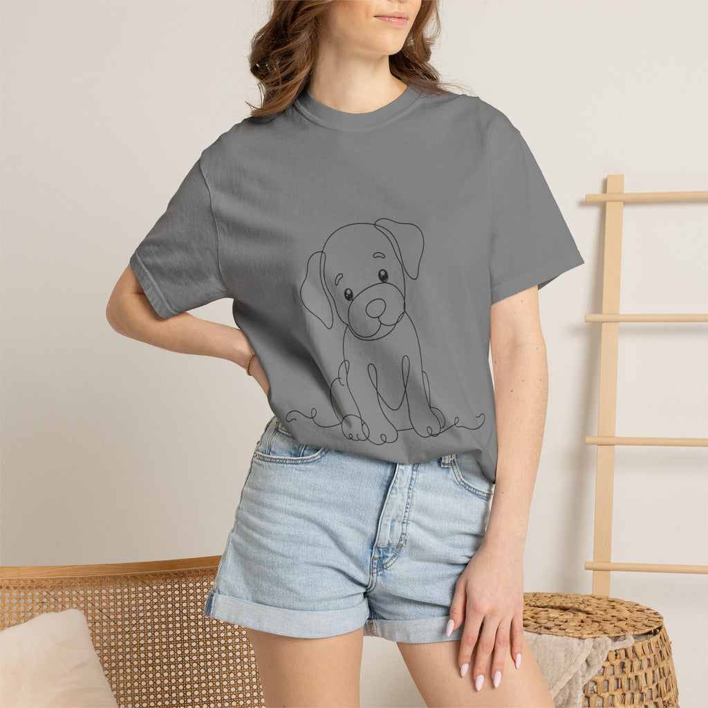 Puppy - LineArt - Graphic Tee