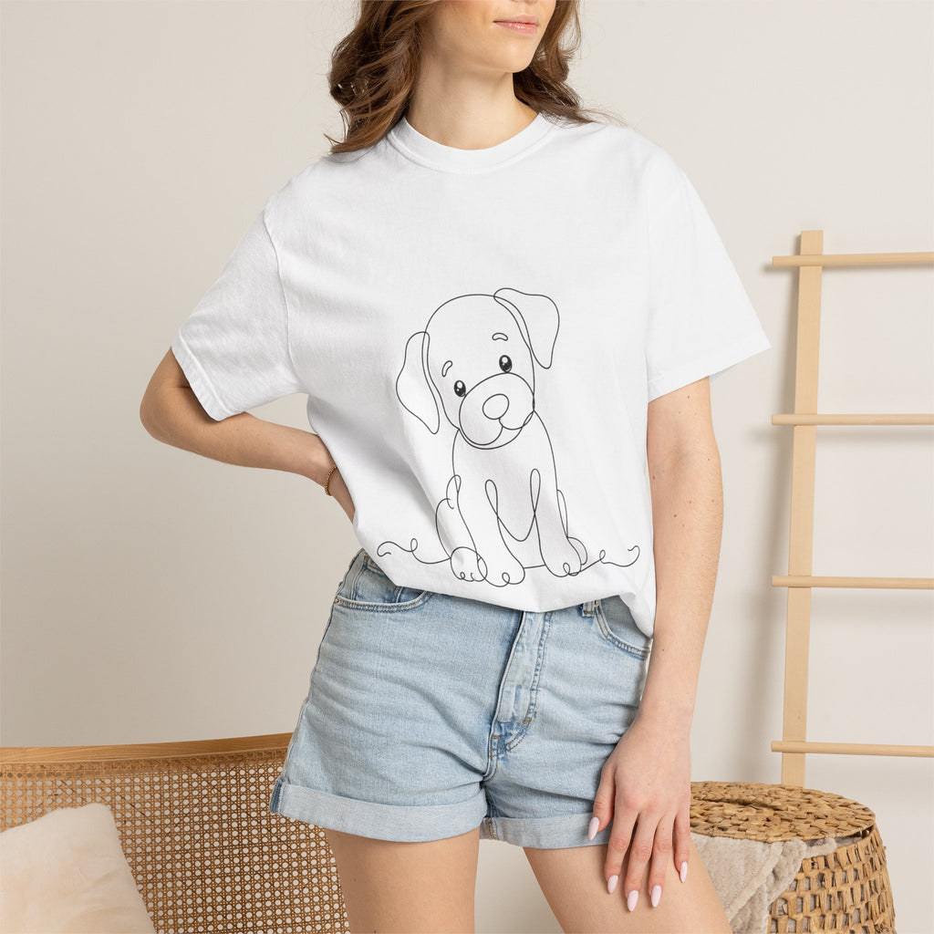 Puppy - LineArt - Graphic Tee