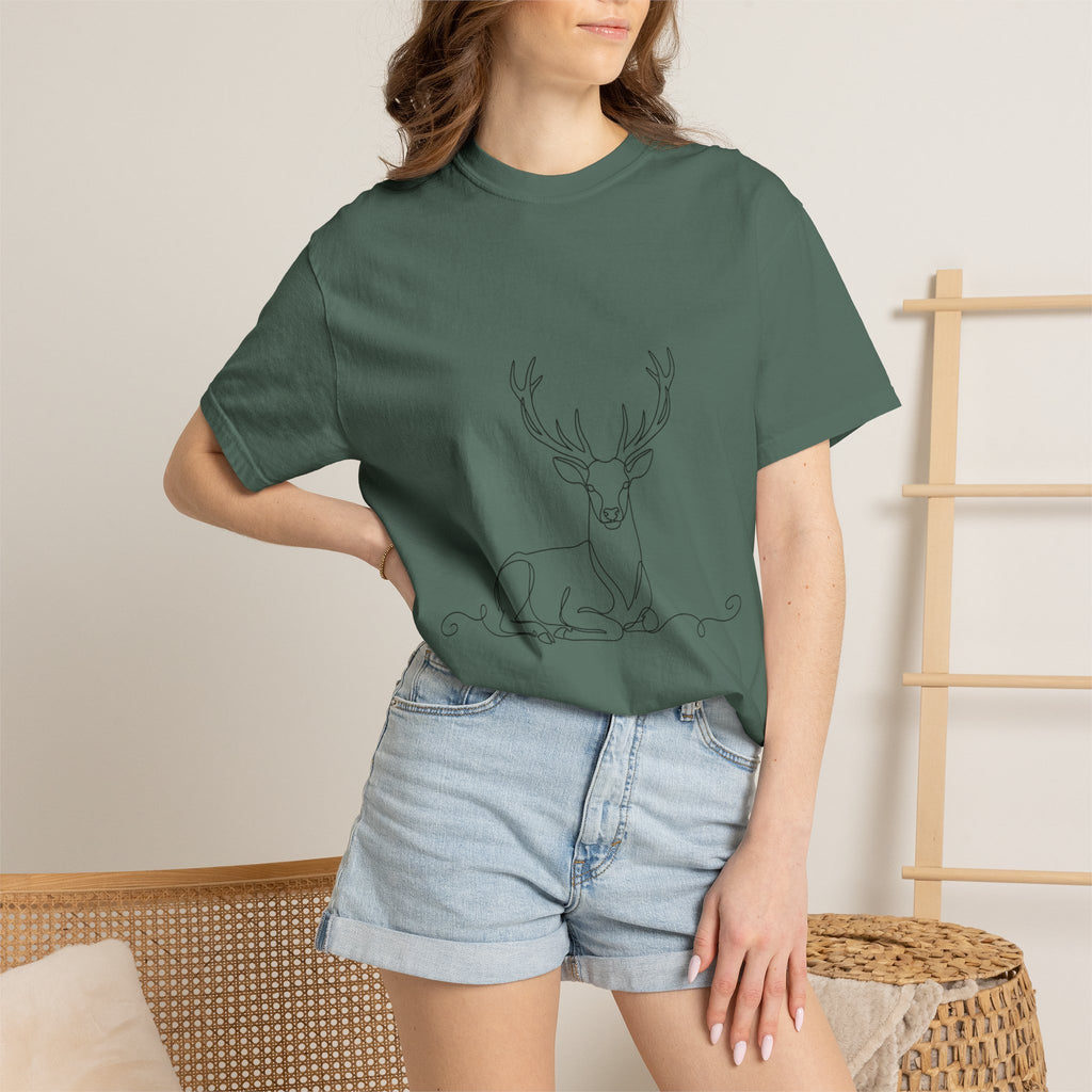 Deer - LineArt - Graphic Tee