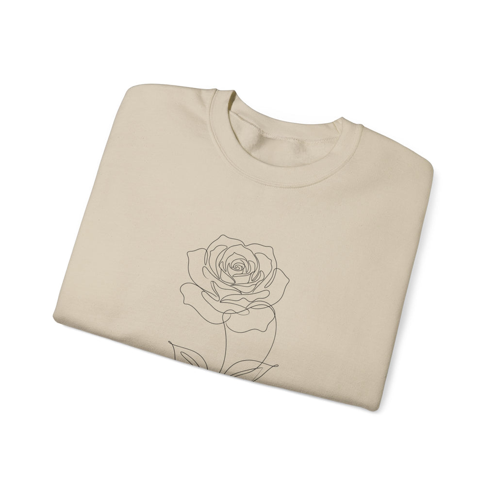 Rose - LineArt - Crewneck Sweatshirt