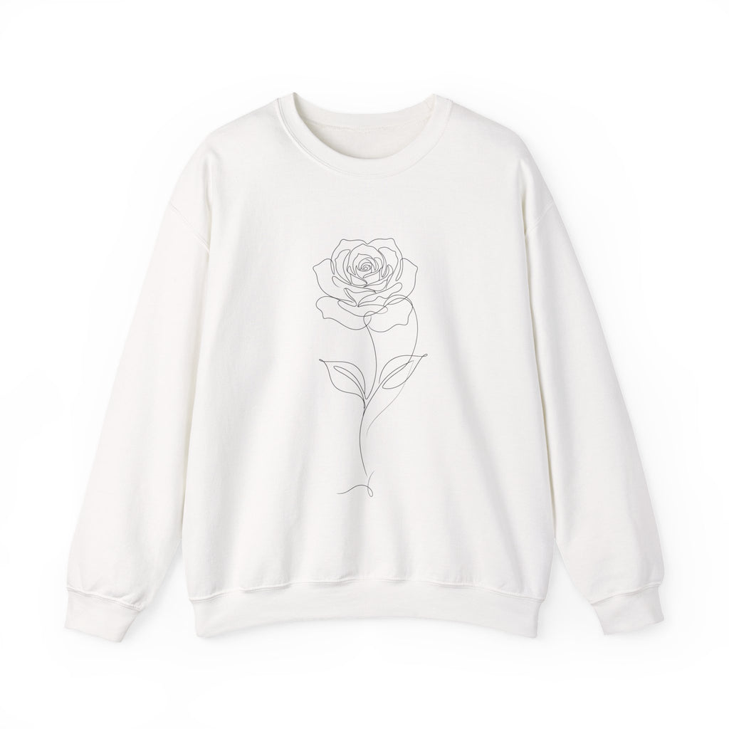 Rose - LineArt - Crewneck Sweatshirt