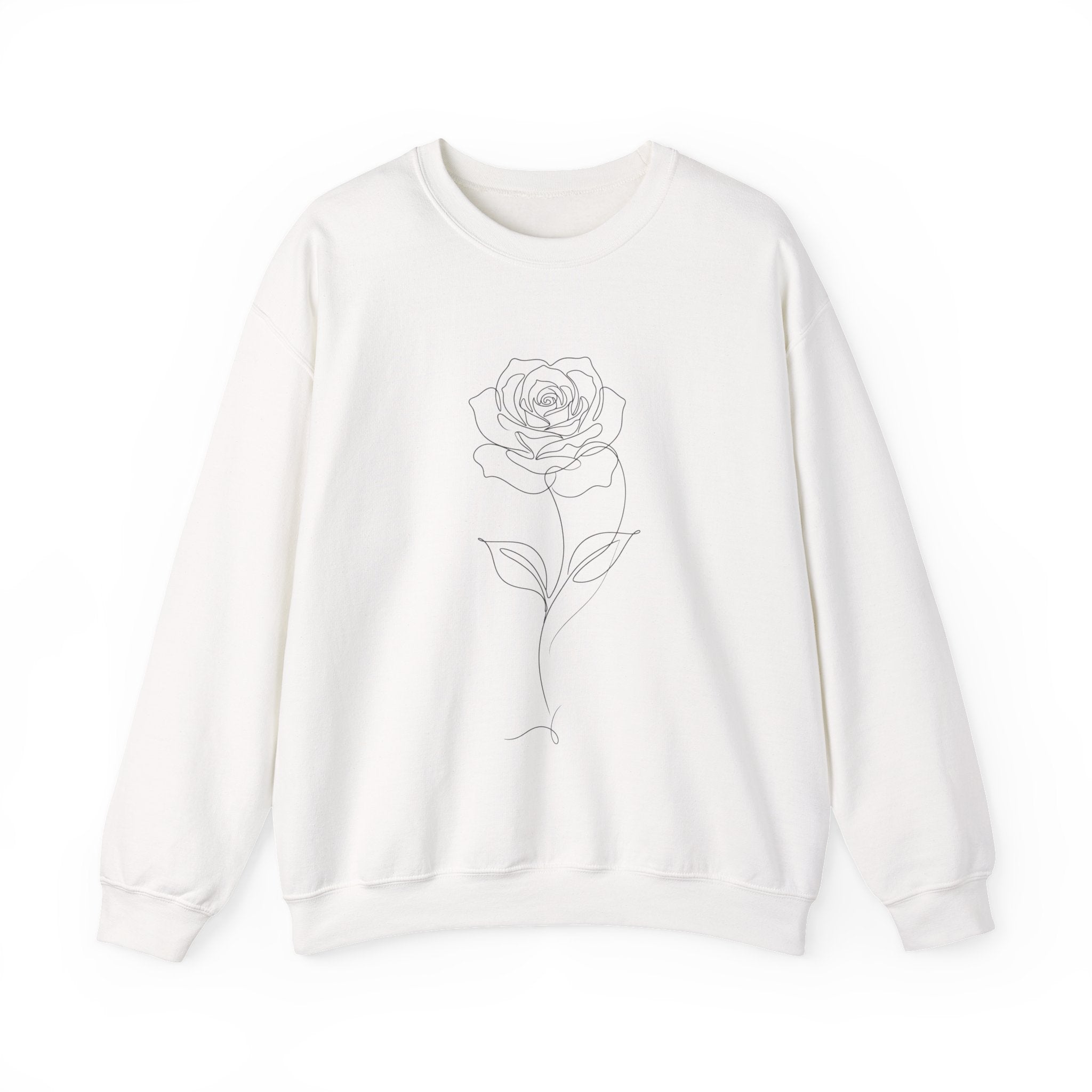Rose - LineArt - Crewneck Sweatshirt