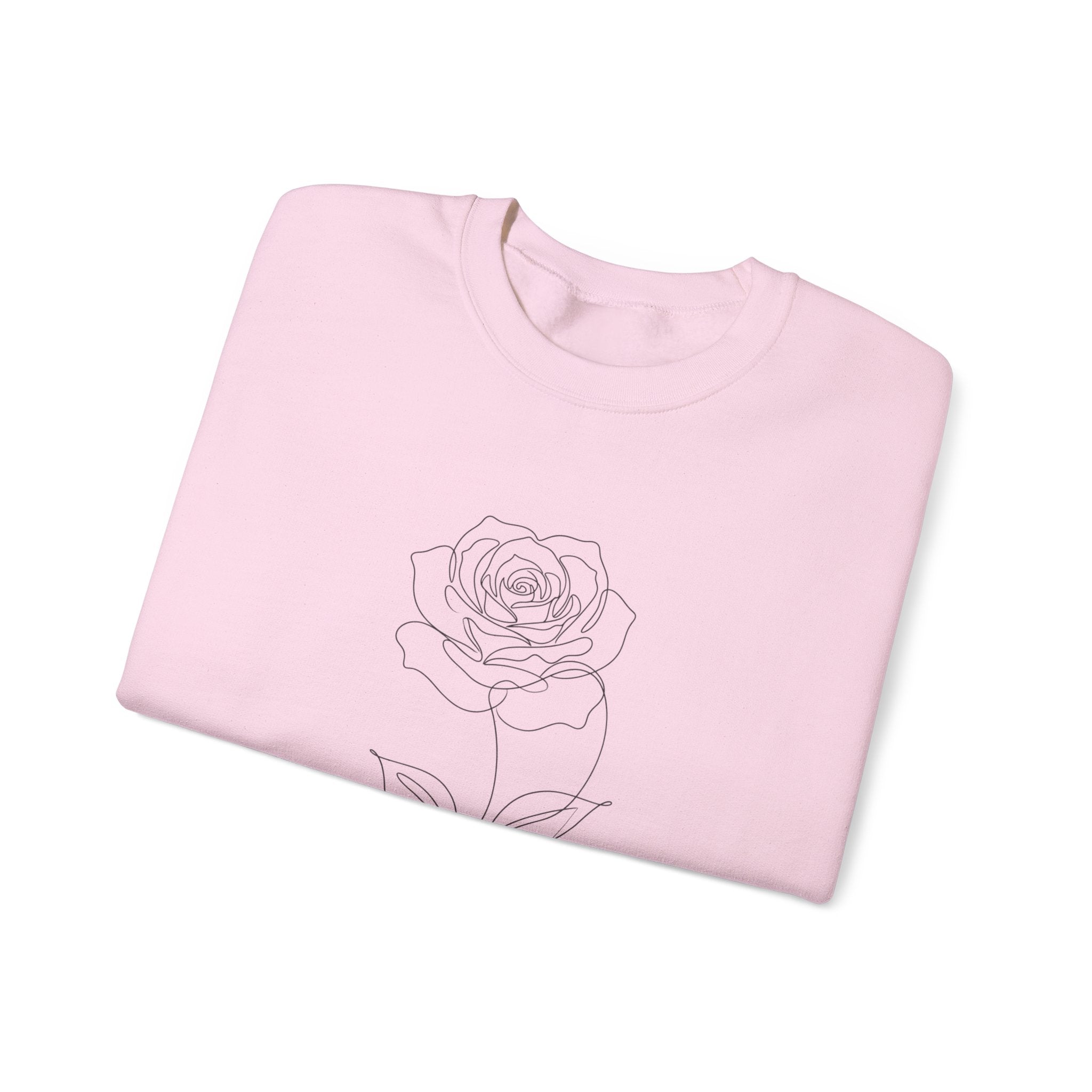 Rose - LineArt - Crewneck Sweatshirt
