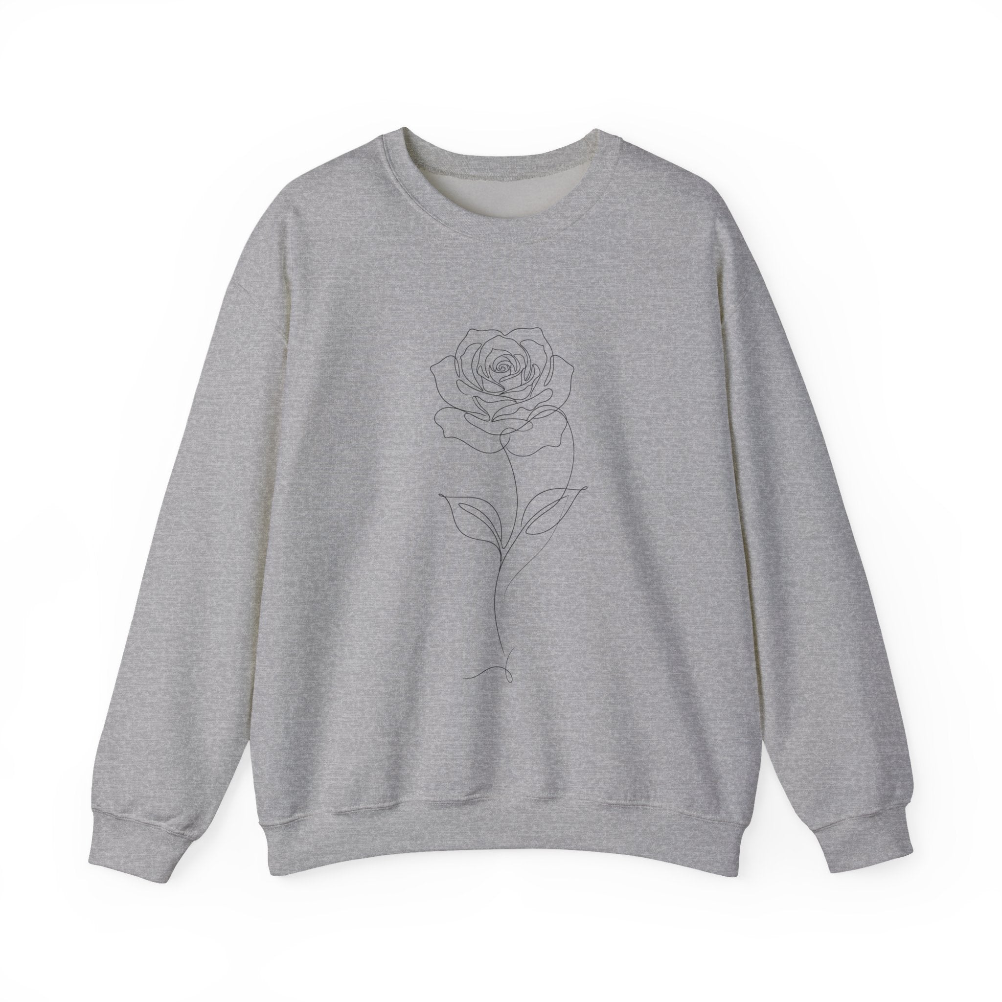 Rose - LineArt - Crewneck Sweatshirt