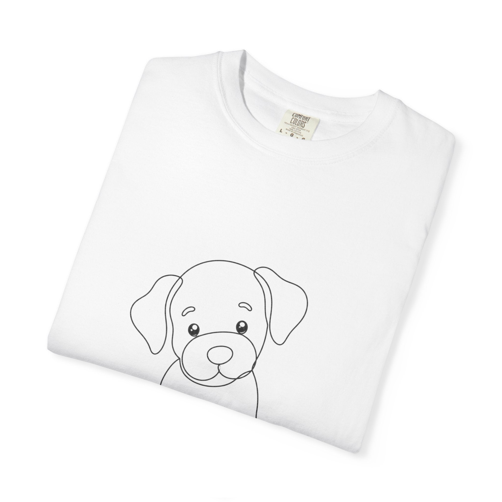 Puppy - LineArt - Graphic Tee