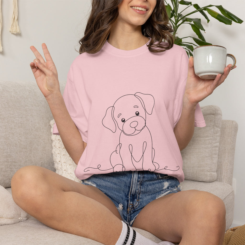 Puppy - LineArt - Graphic Tee