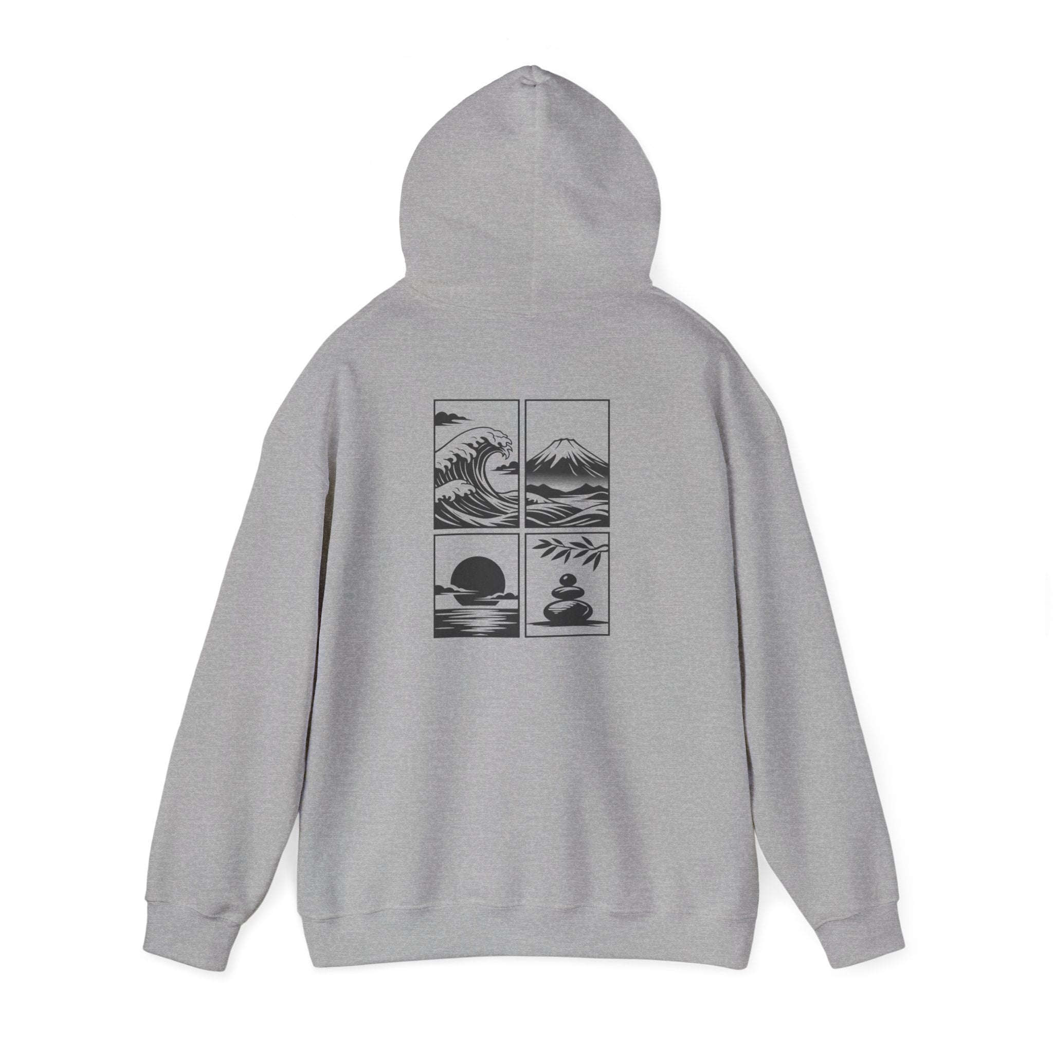 Zen Landscape - BasicPrint - Hoodie