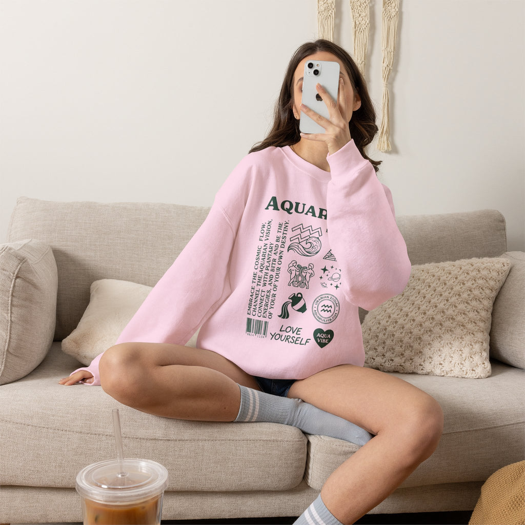 Zodiac - LineArt - Crewneck Sweatshirt