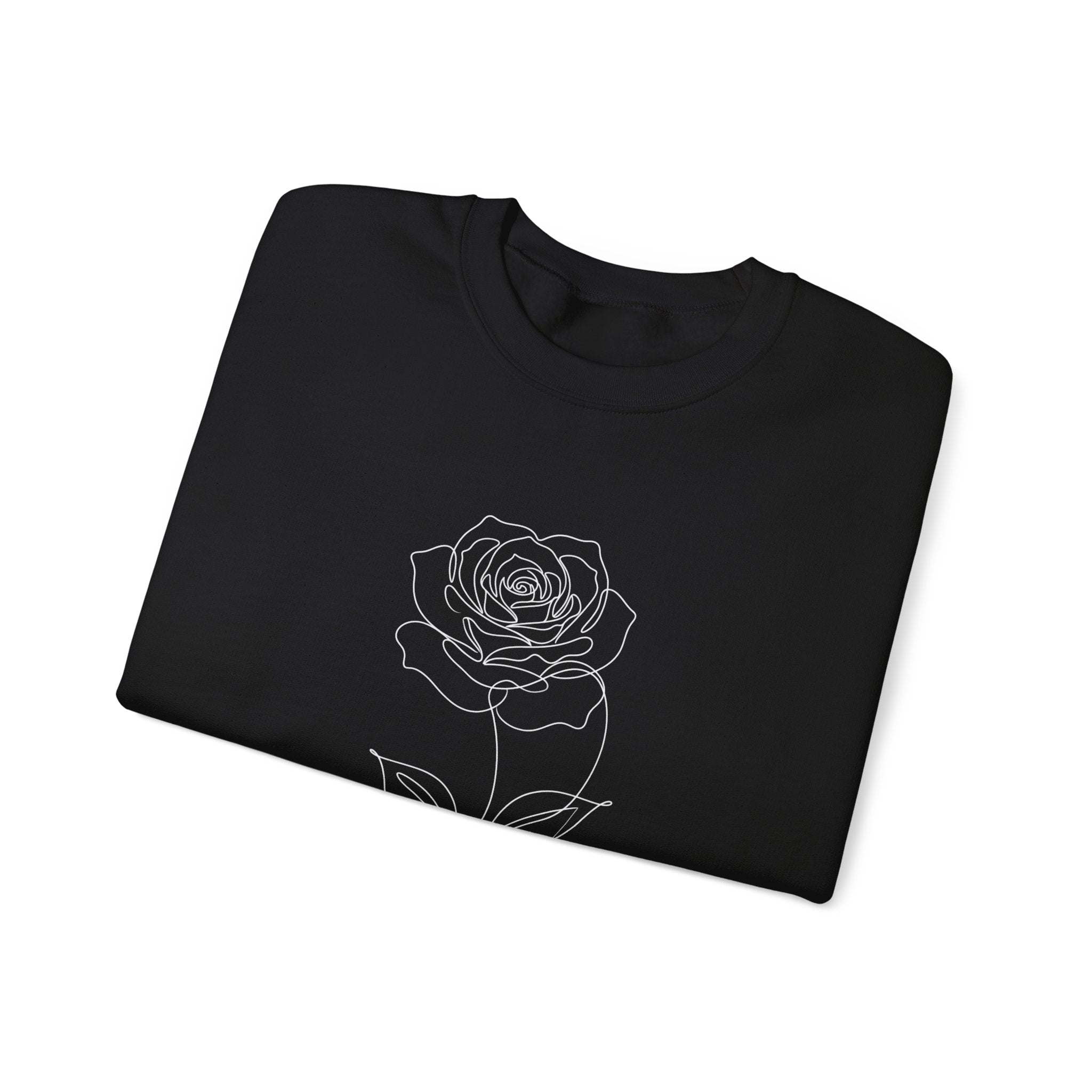 Rose - LineArt - Crewneck Sweatshirt
