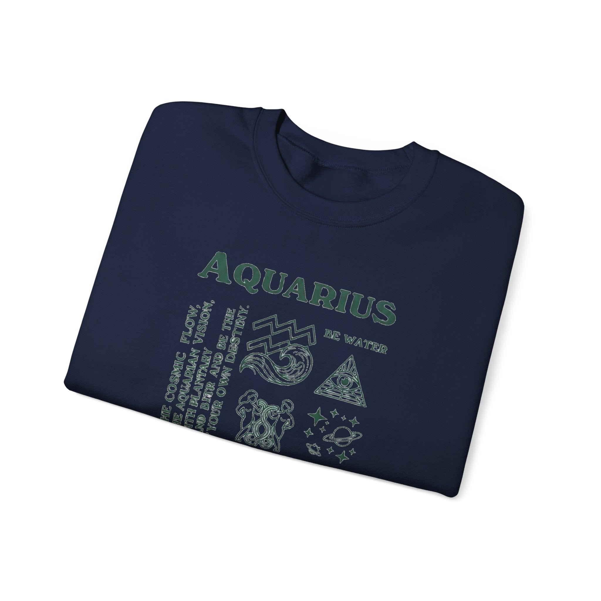 Aquarius Zodiac Sweatshirt — 'Love Yourself' Astrology Crewneck