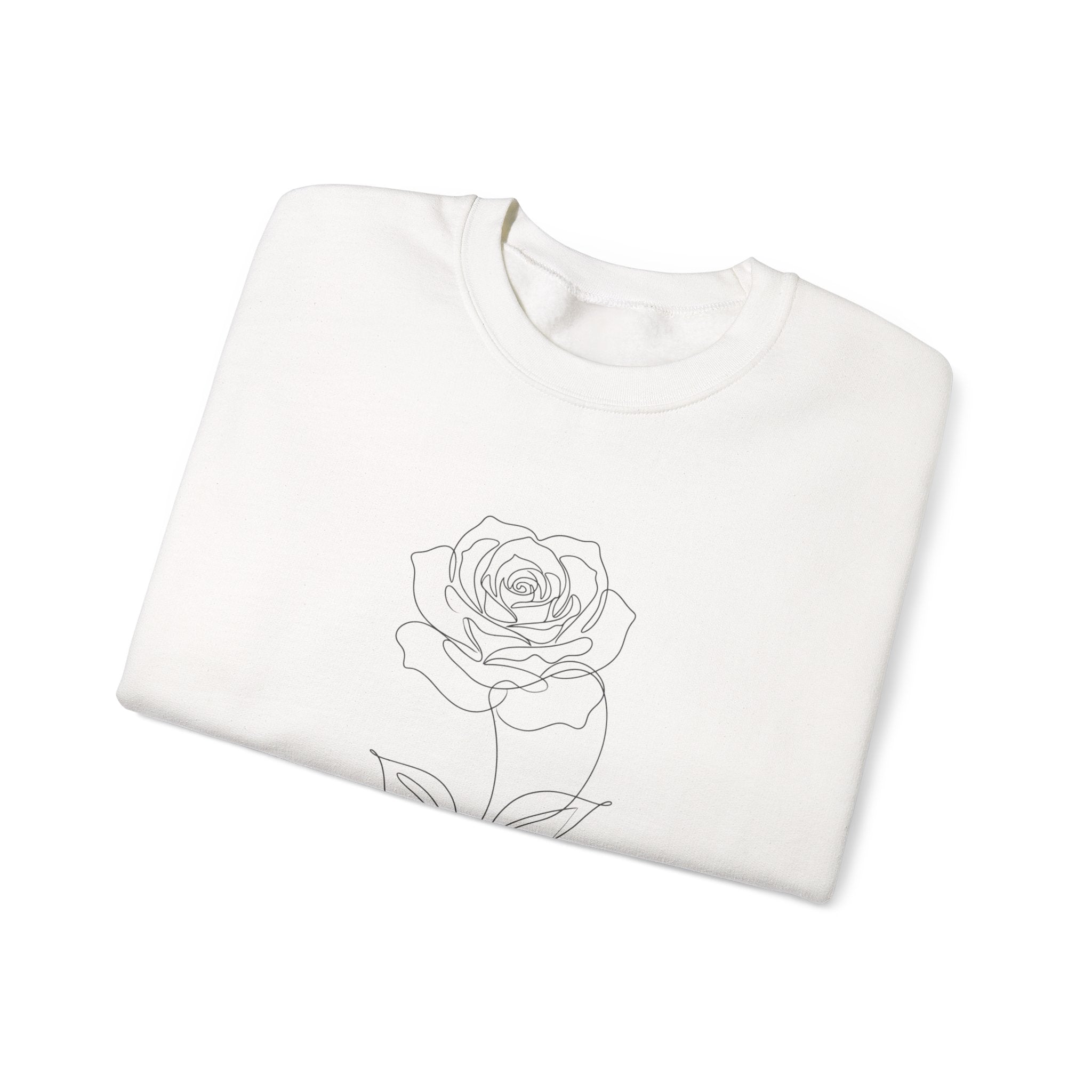 Rose - LineArt - Crewneck Sweatshirt