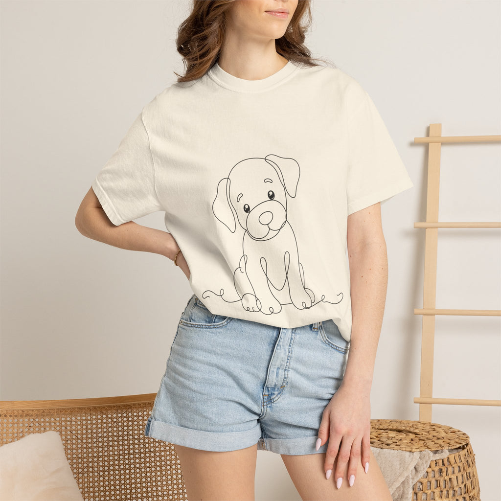 Puppy - LineArt - Graphic Tee