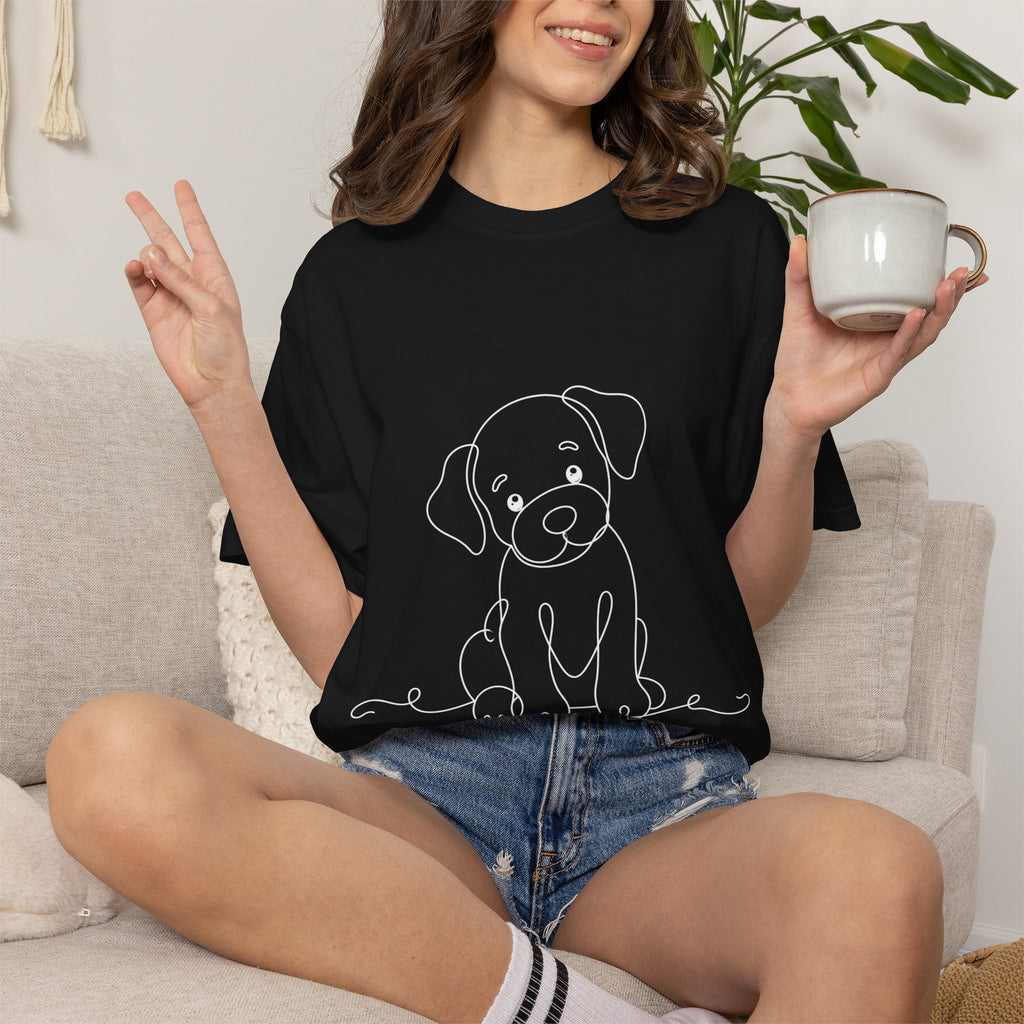 Puppy - LineArt - Graphic Tee