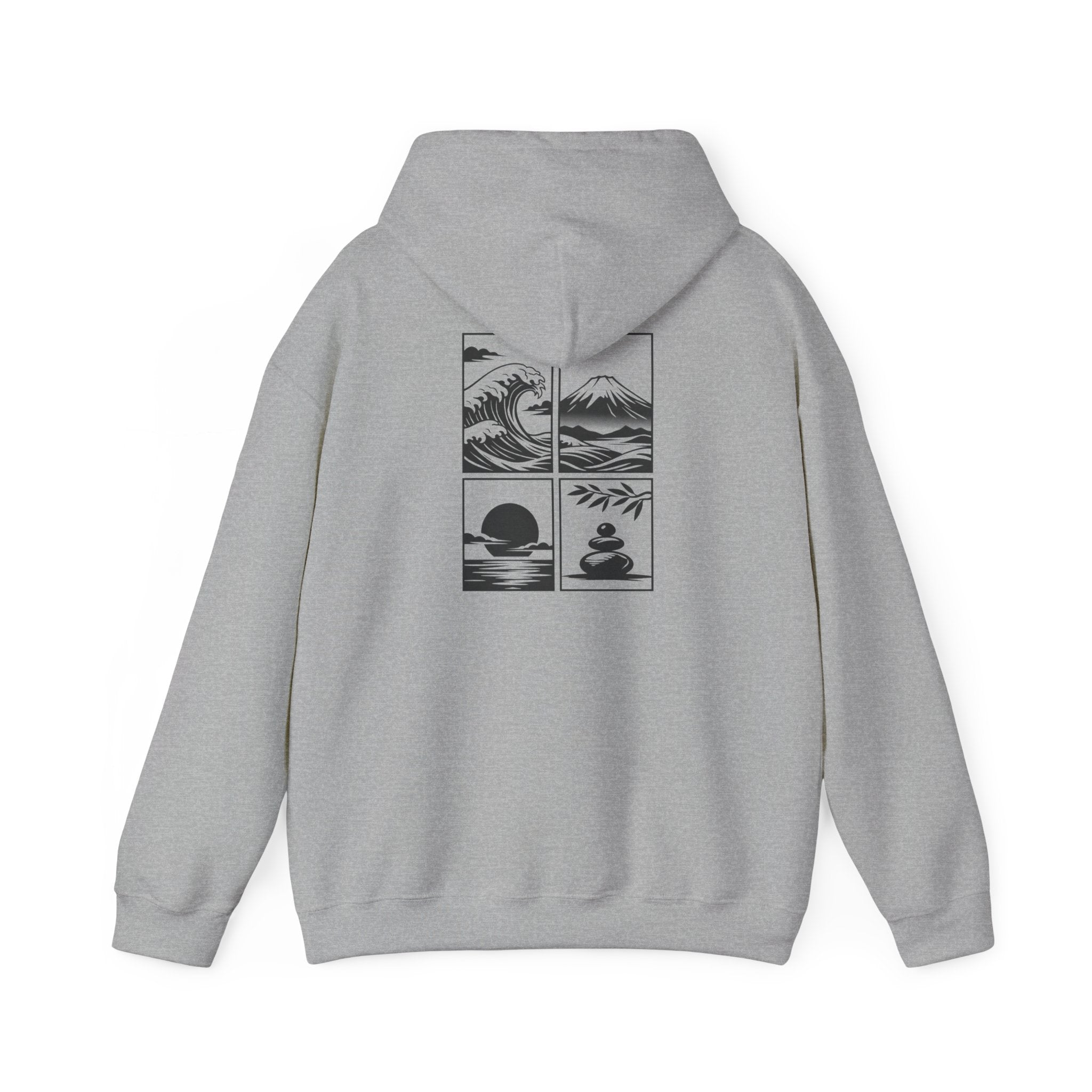 Zen Landscape - BasicPrint - Hoodie