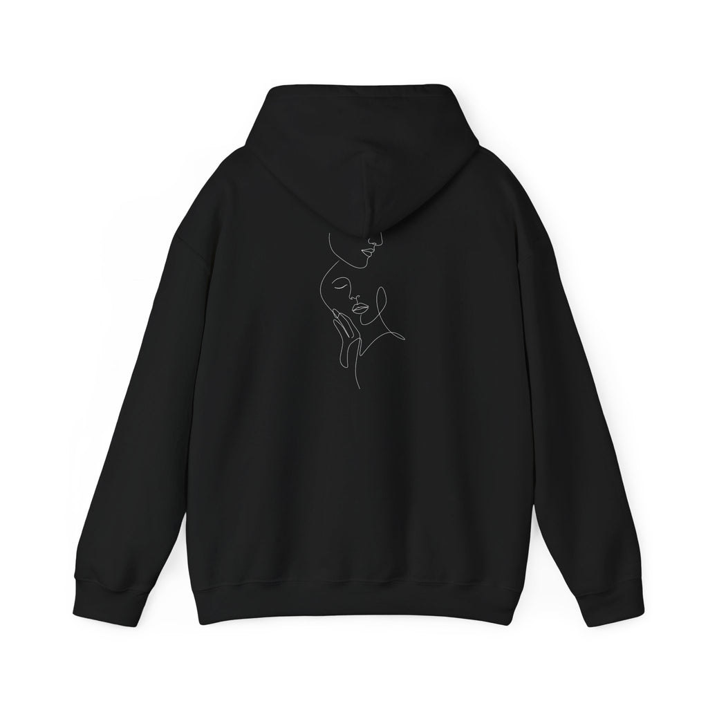 Minimalist Faces - LineArt - Hoodie
