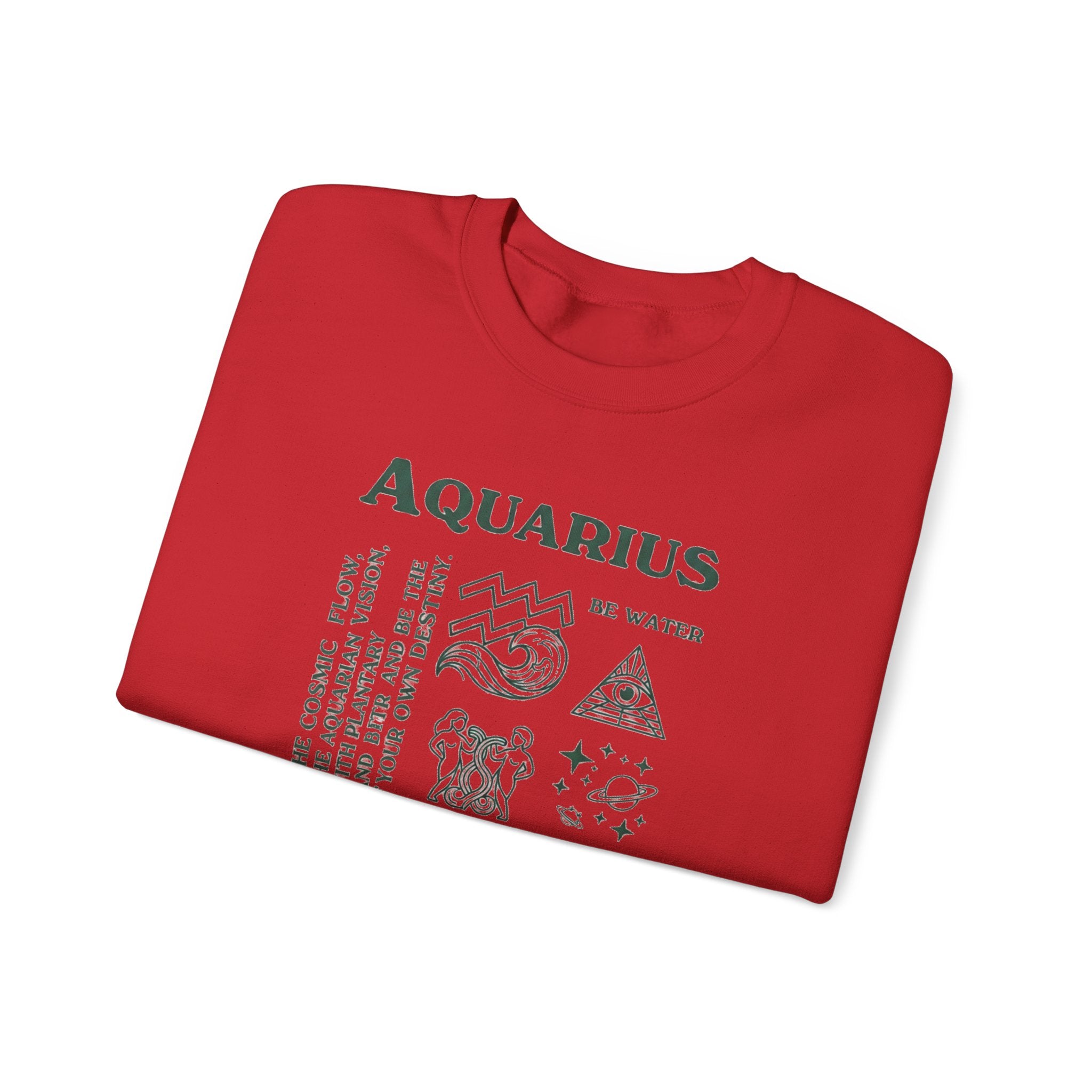 Aquarius Zodiac Sweatshirt — 'Love Yourself' Astrology Crewneck