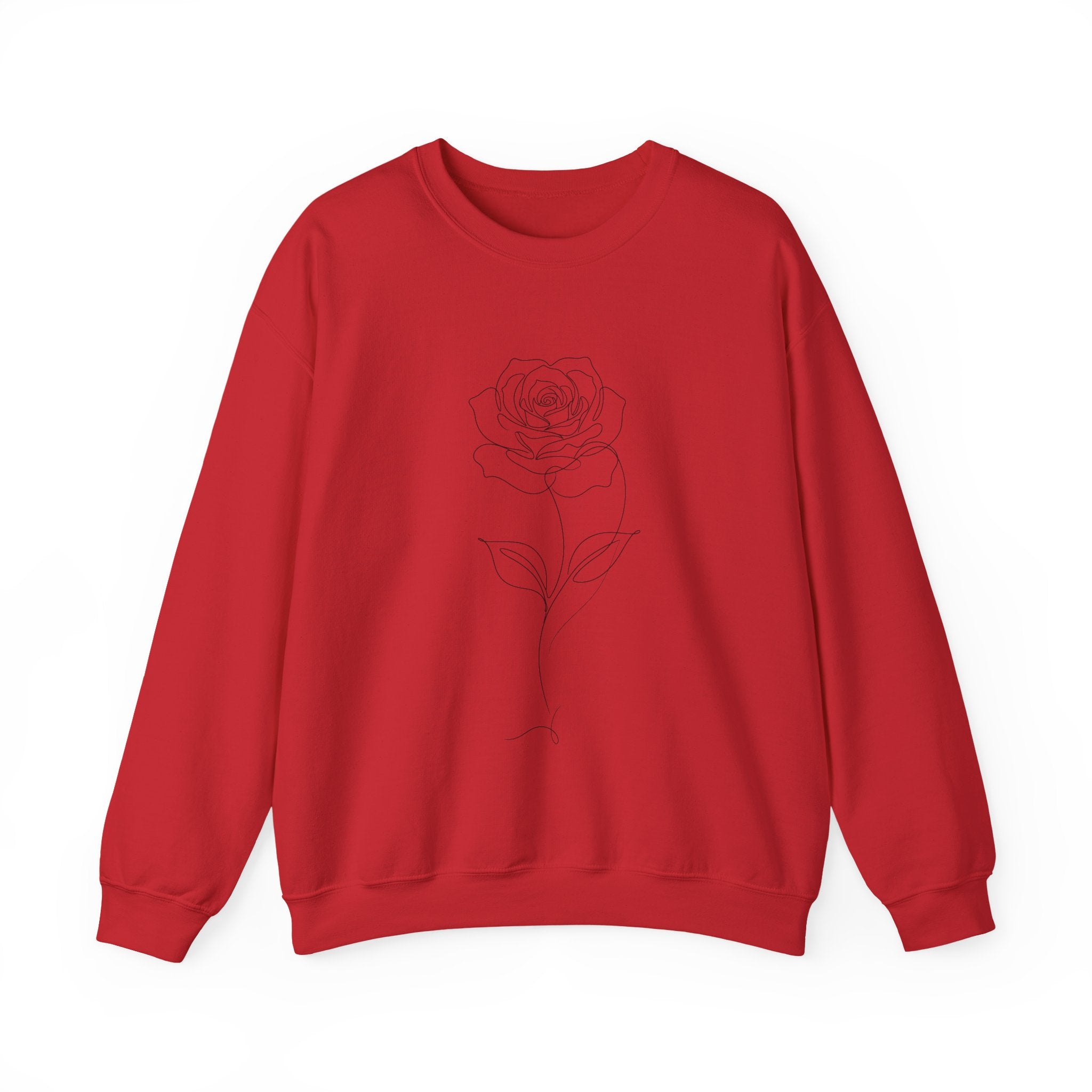 Rose - LineArt - Crewneck Sweatshirt