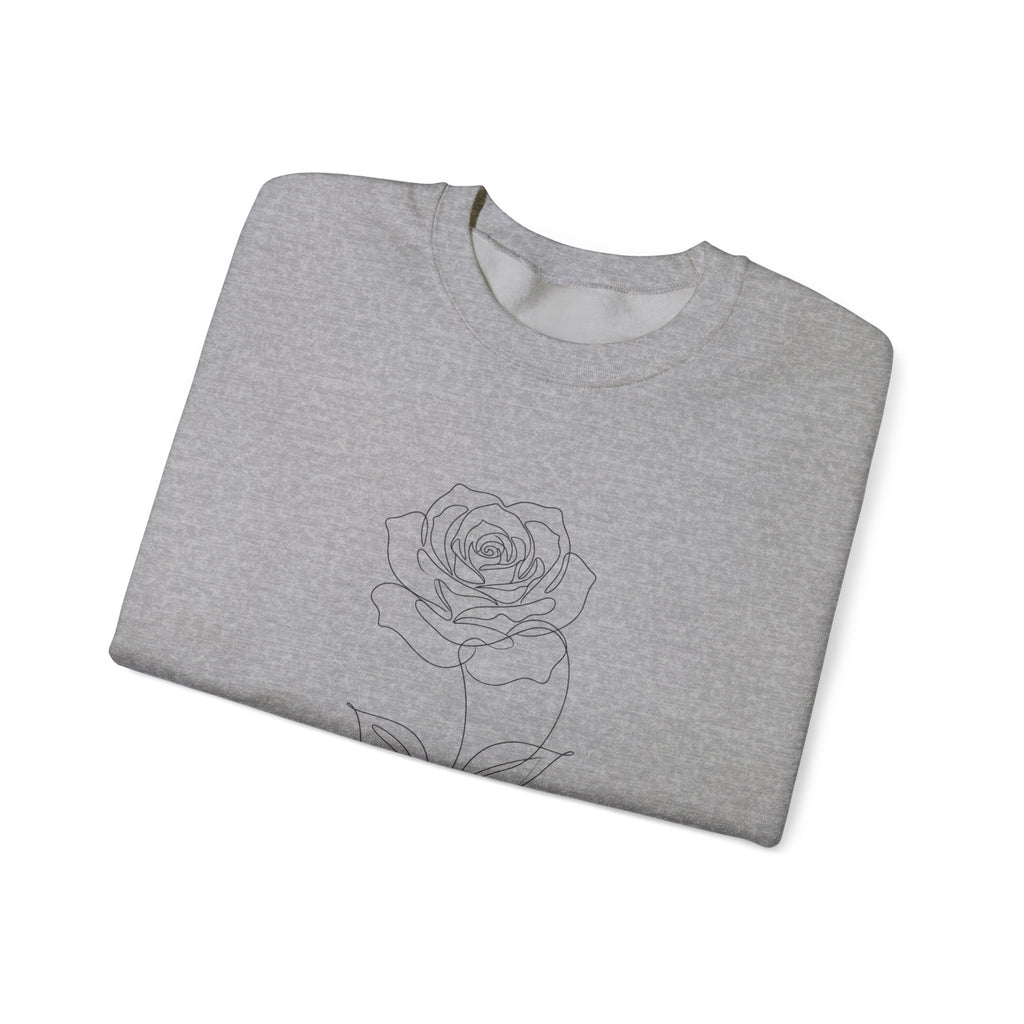 Rose - LineArt - Crewneck Sweatshirt