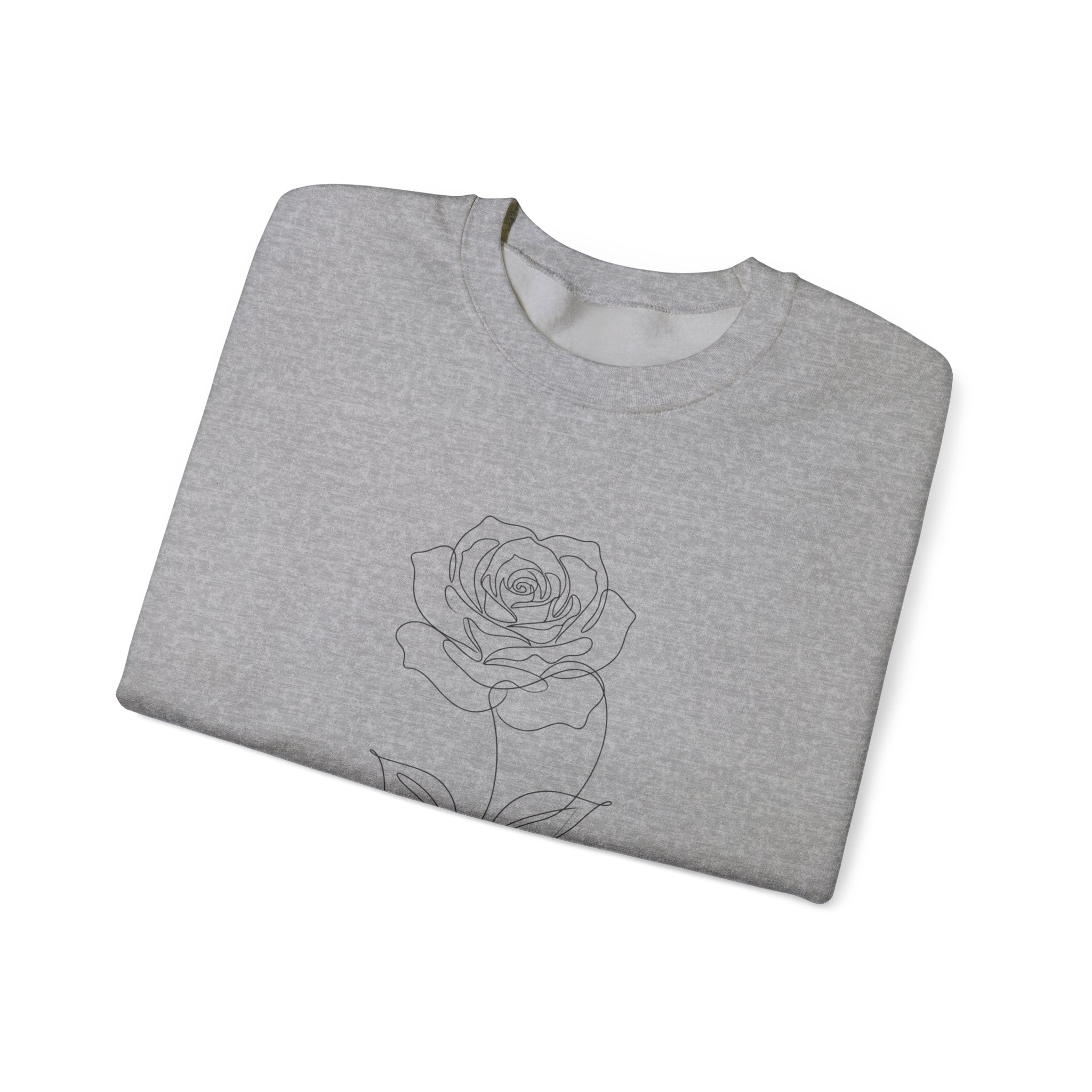 Rose - LineArt - Crewneck Sweatshirt