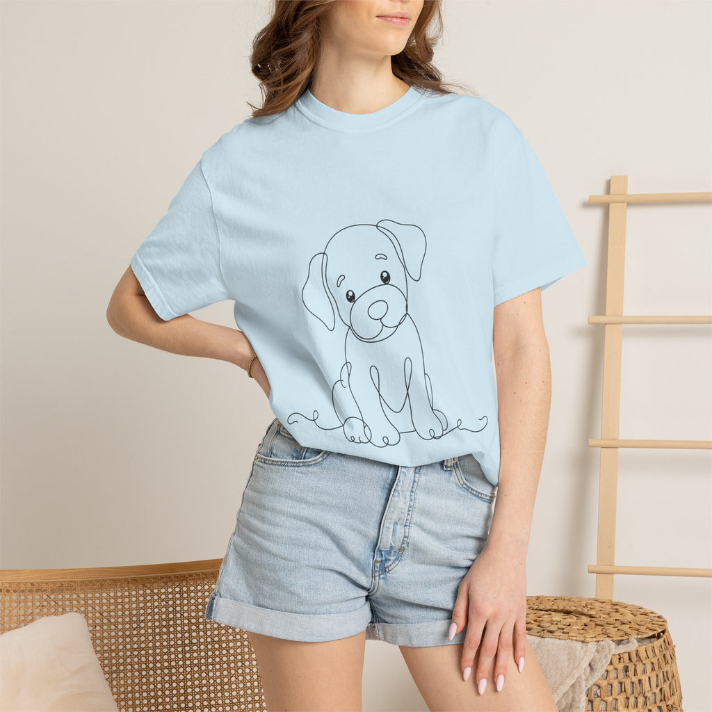 Puppy - LineArt - Graphic Tee