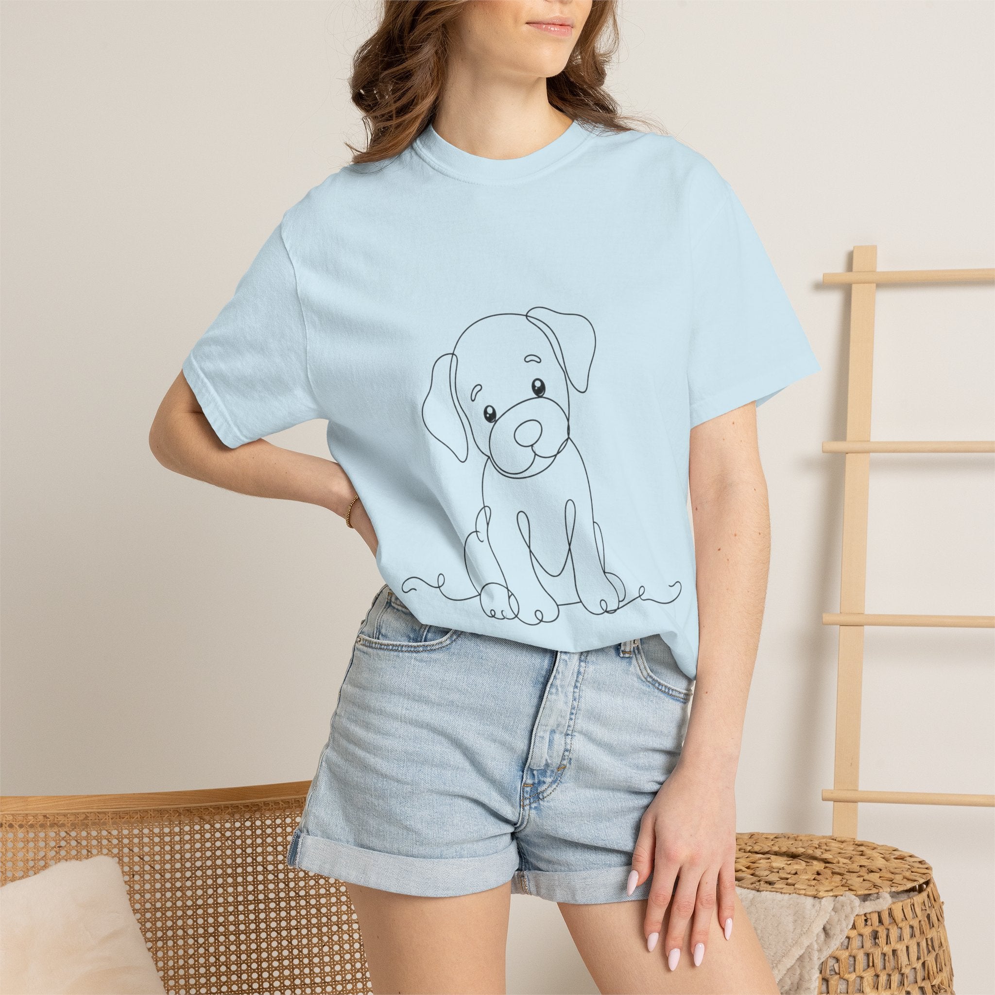 Puppy - LineArt - Graphic Tee