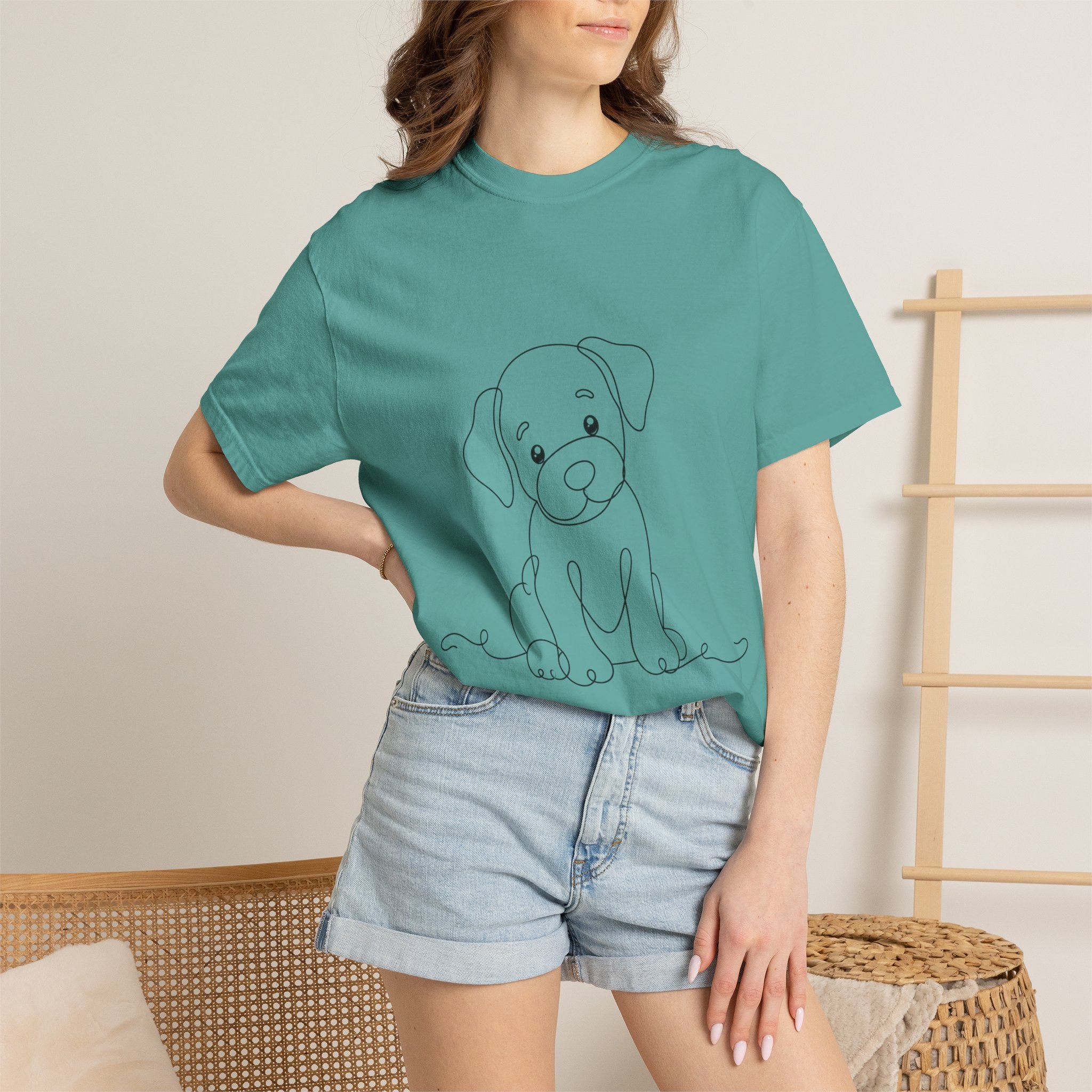 Puppy - LineArt - Graphic Tee