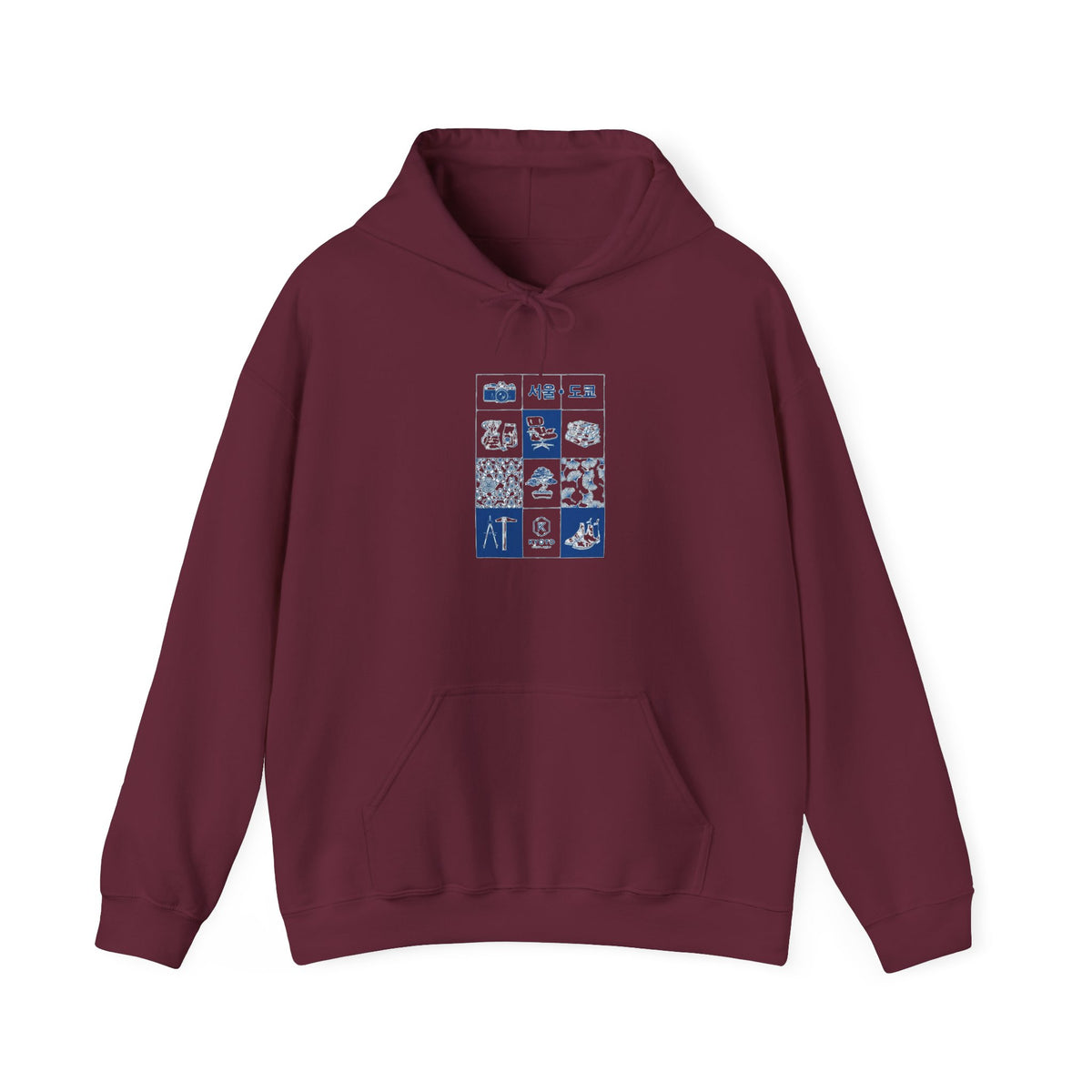 Icons Grid  - BasicPrint - Hoodie