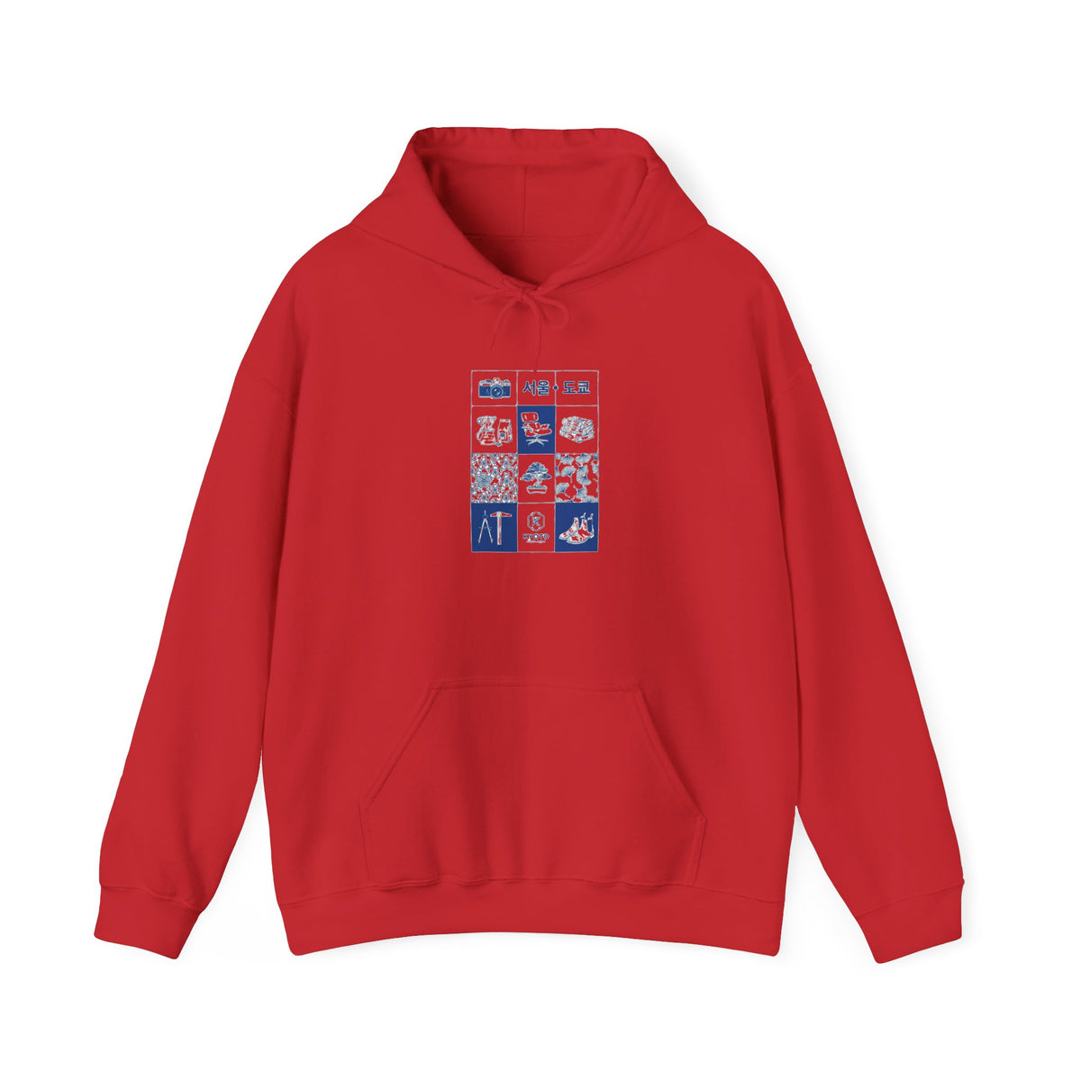 Icons Grid  - BasicPrint - Hoodie