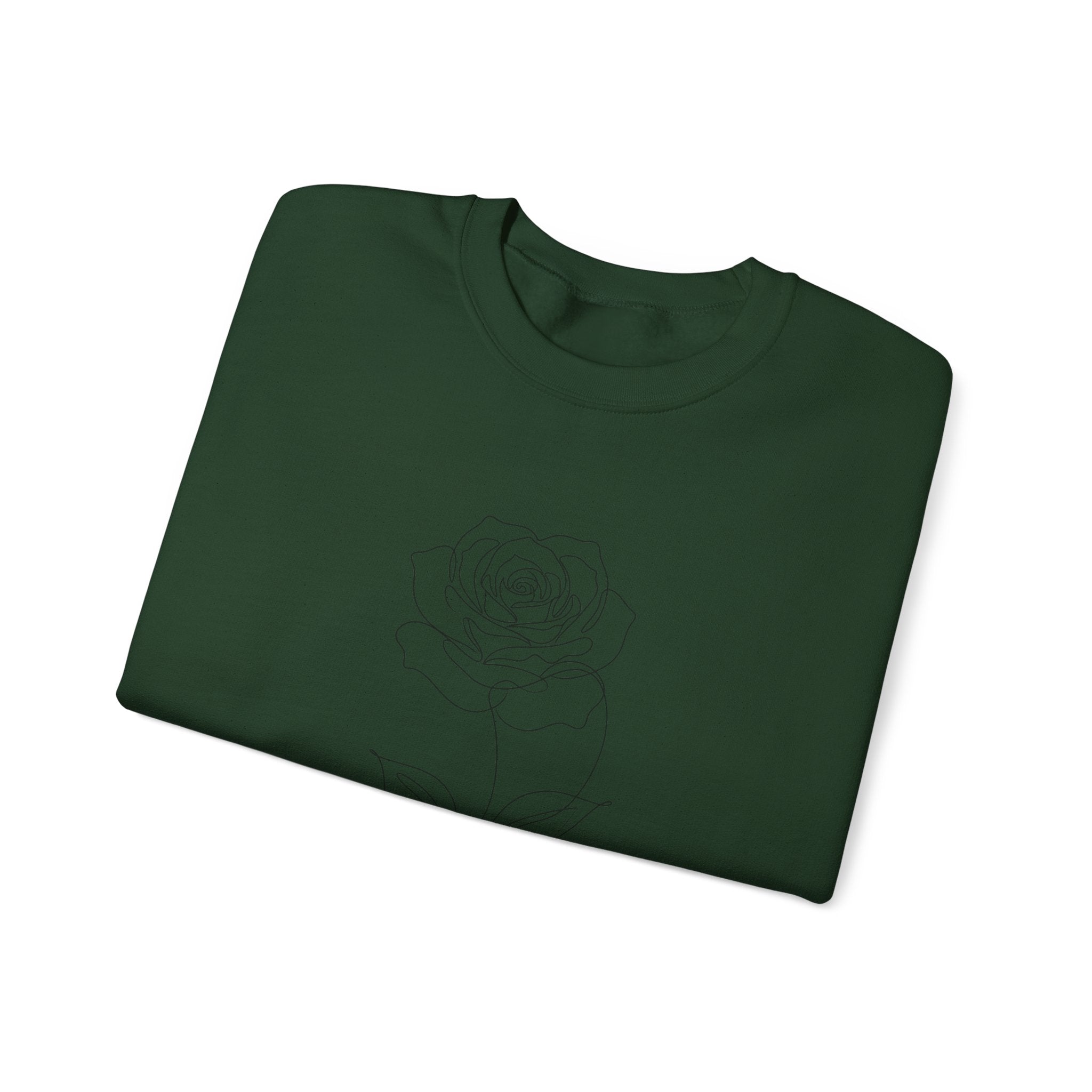 Rose - LineArt - Crewneck Sweatshirt