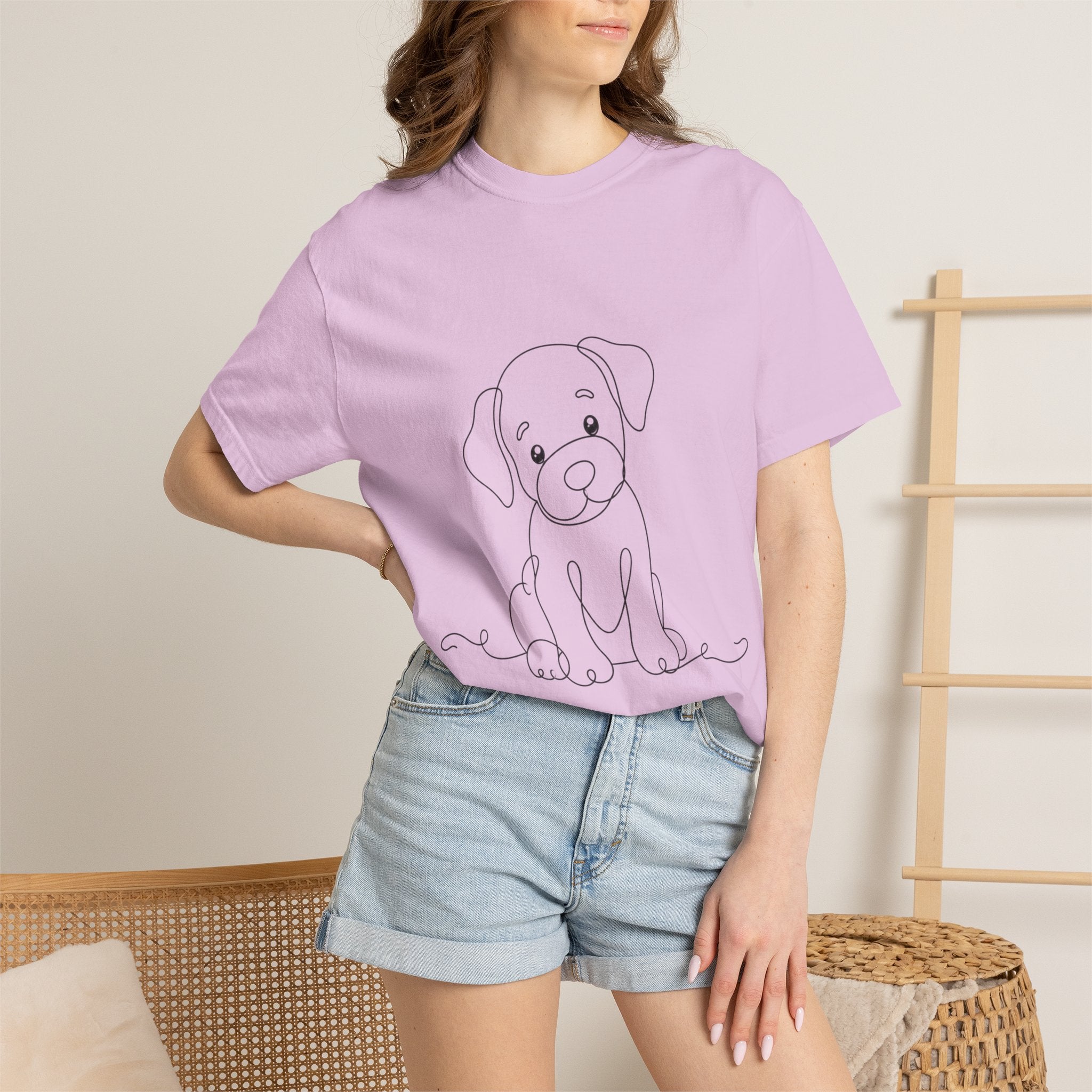 Puppy - LineArt - Graphic Tee
