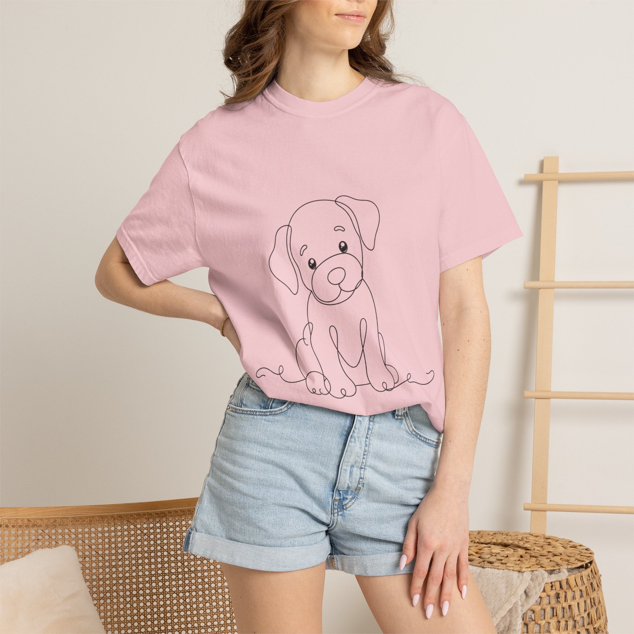 Puppy - LineArt - Graphic Tee
