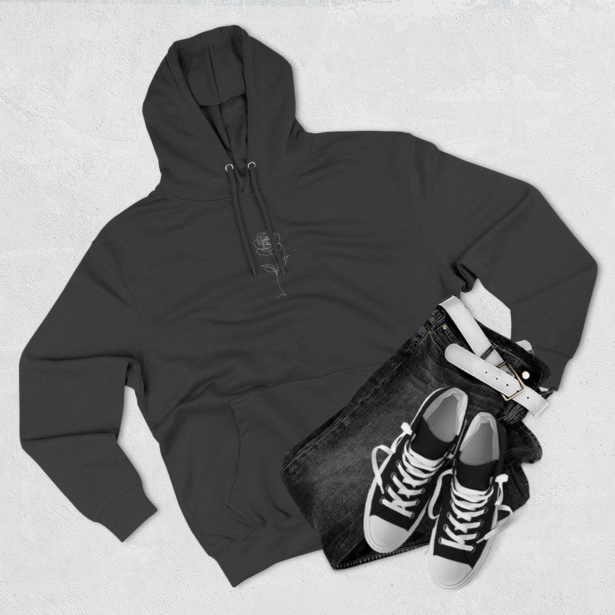 Rose - LineArt - Hoodie