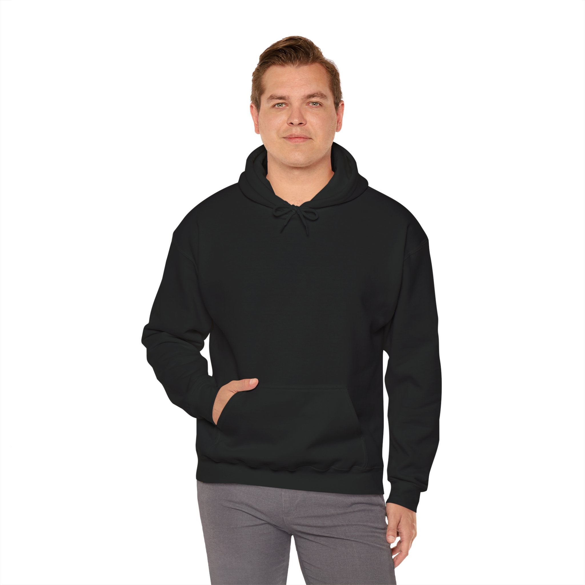 Simple Wear Hoodie — Minimal Bubble Text Graphic Hooded Sweatshirt