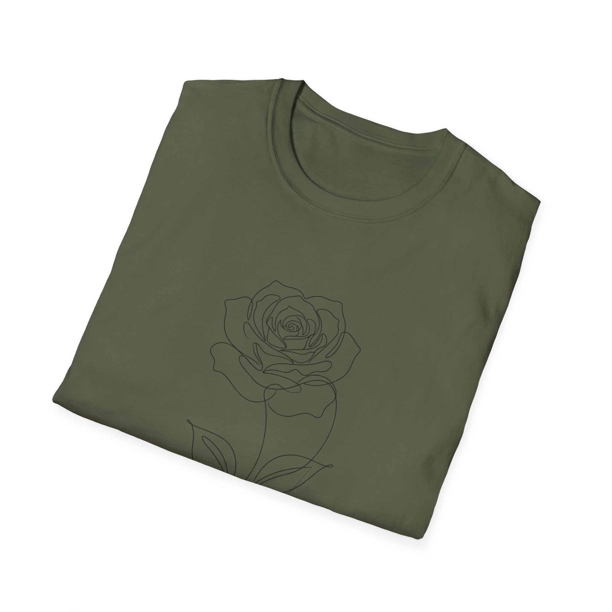 Rose - LineArt - Graphic Tee
