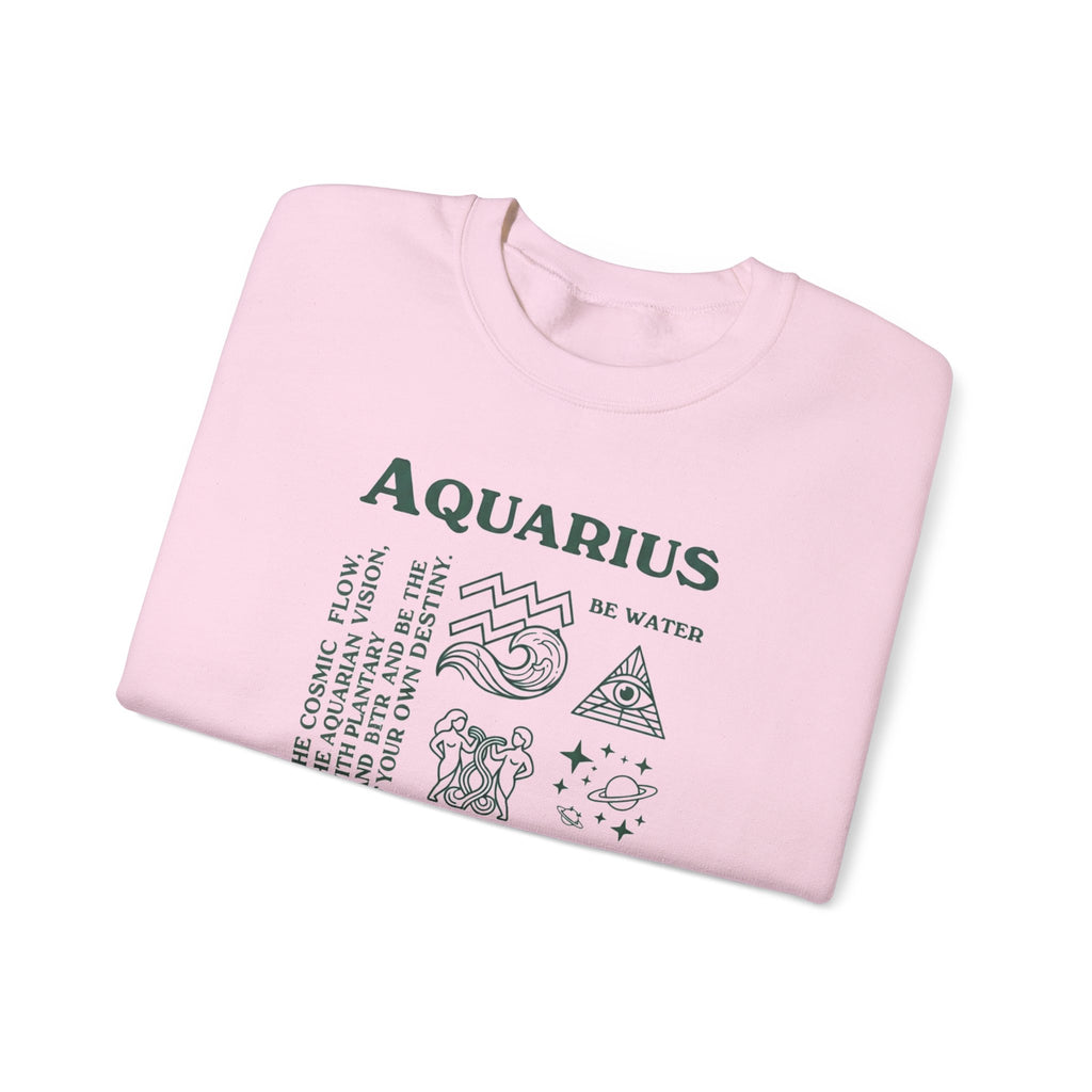Aquarius Zodiac Sweatshirt — 'Love Yourself' Astrology Crewneck