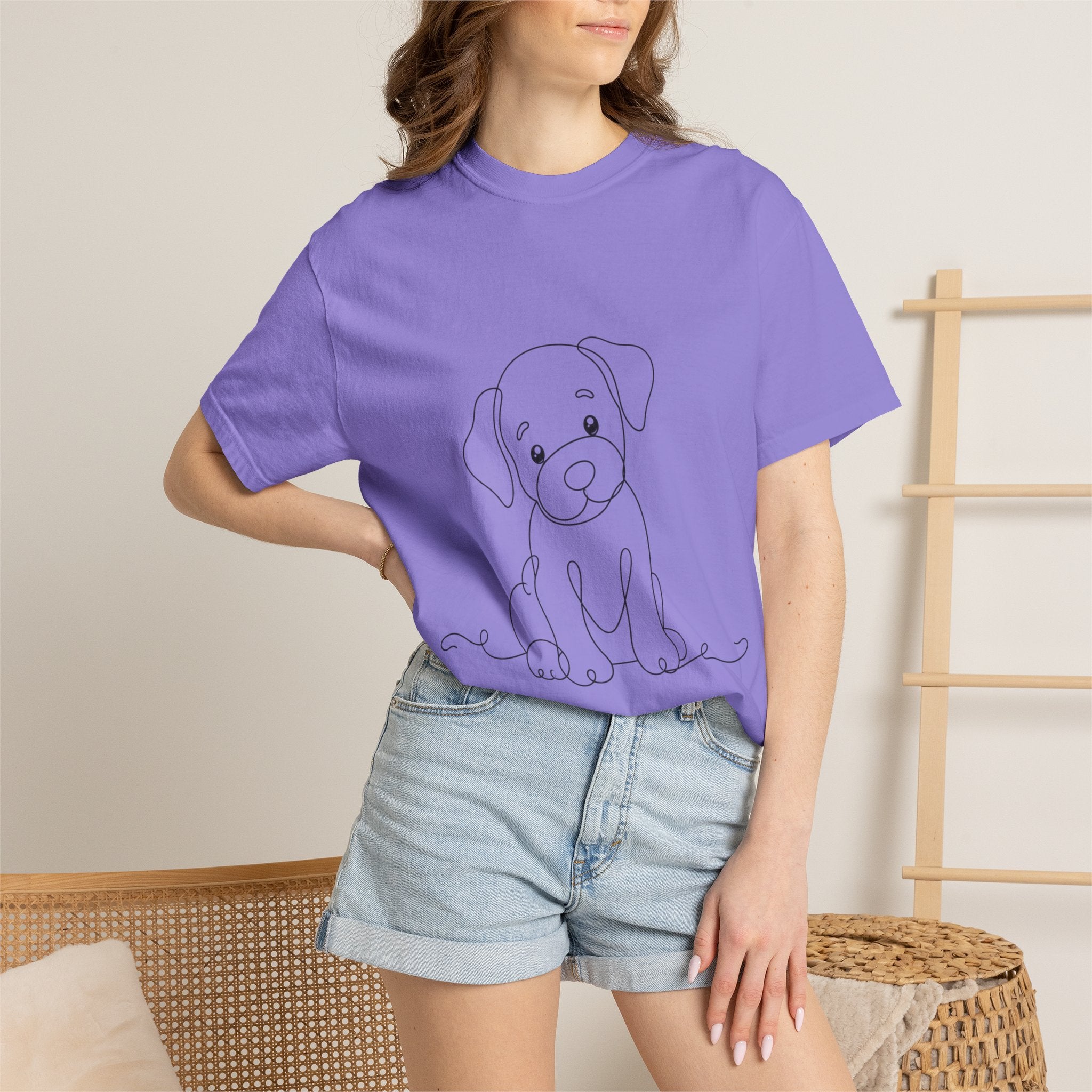 Puppy - LineArt - Graphic Tee